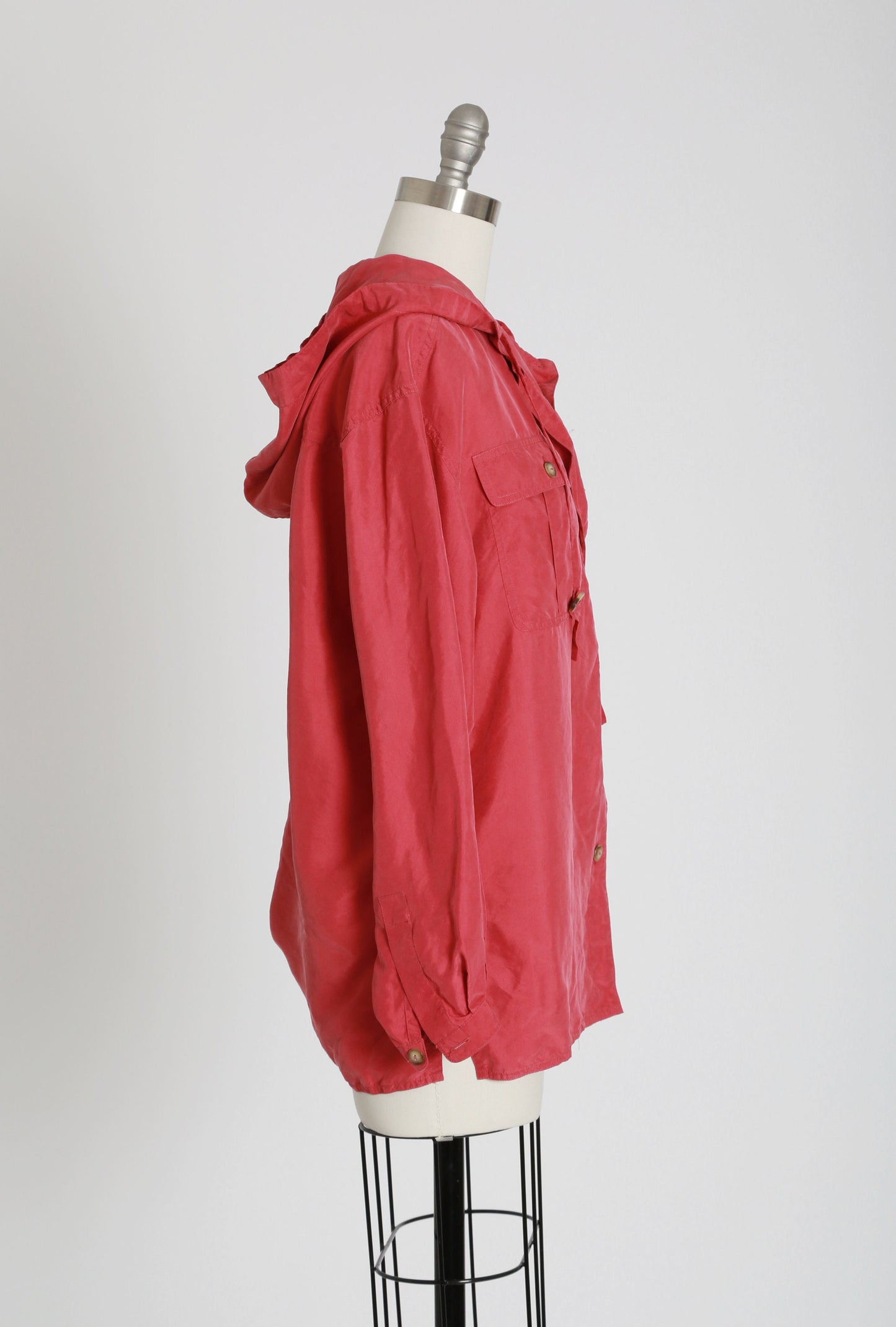 90s silk hoodie jacket