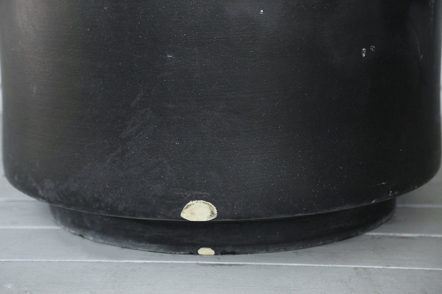Gainey C-24 Matte Black planter | Vintage Large black Gainey Ceramic La Verne CALIF Planter