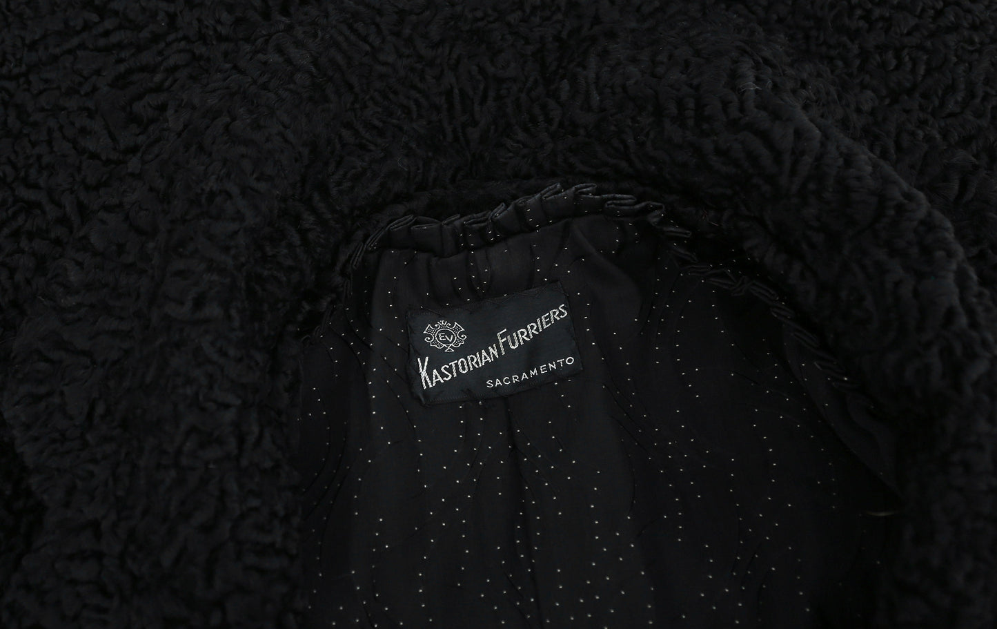 40s Persian lamb fur coat | Vintage 1940s black Persian curly Lamb coat