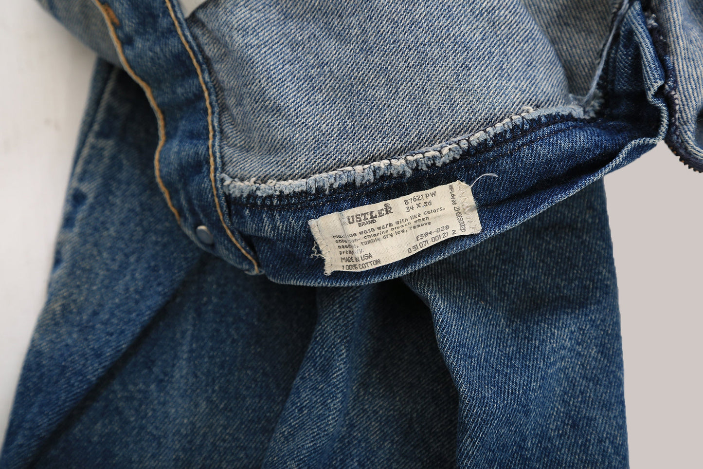 90s Rustler distressed blue Denim jeans 33 x 35