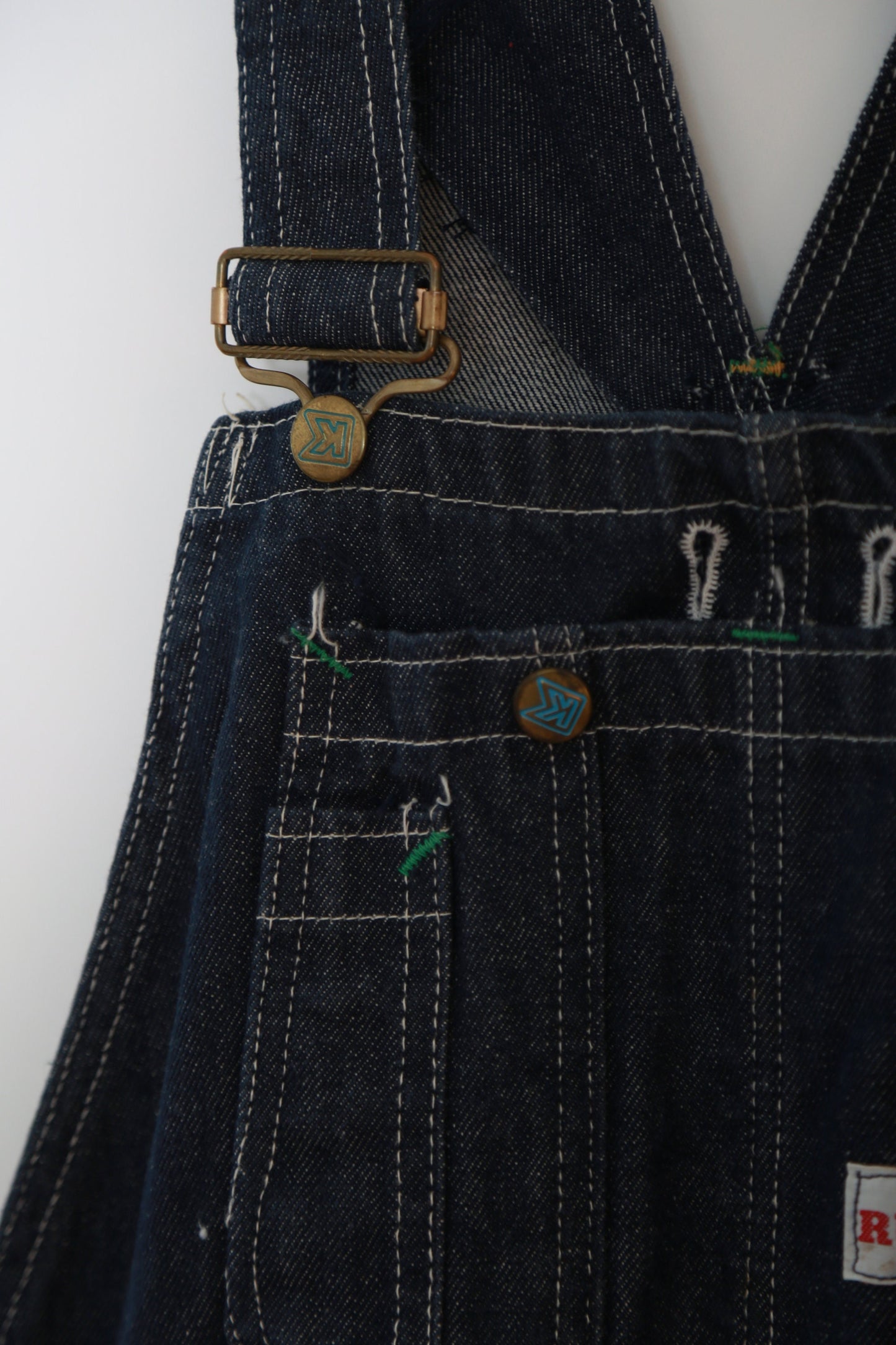Vintage 70s Rugged K Kmart deadstock bib overalls 36x32