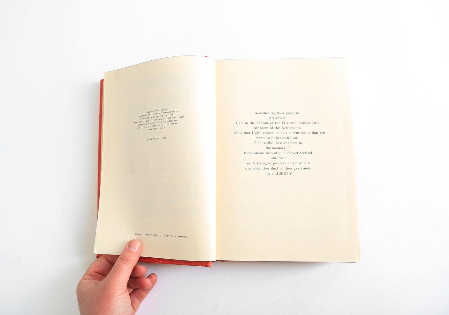 1943 Van Loon's lives book Simon and Schuster