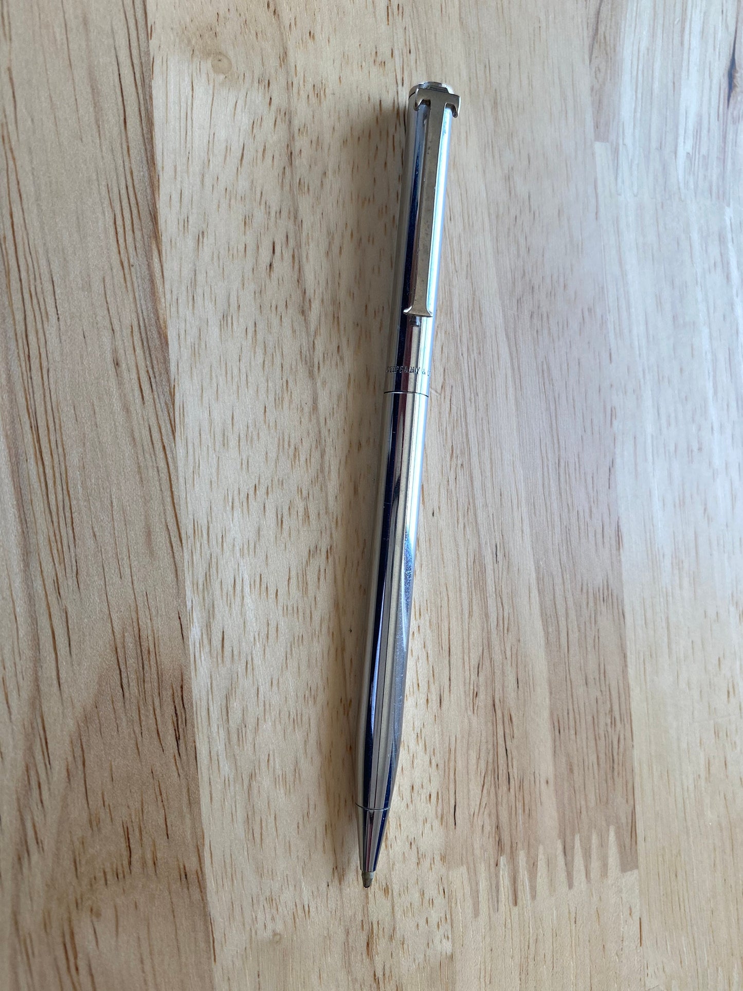 Vintage TIFFANY & CO. Sterling Silver T - clip pen