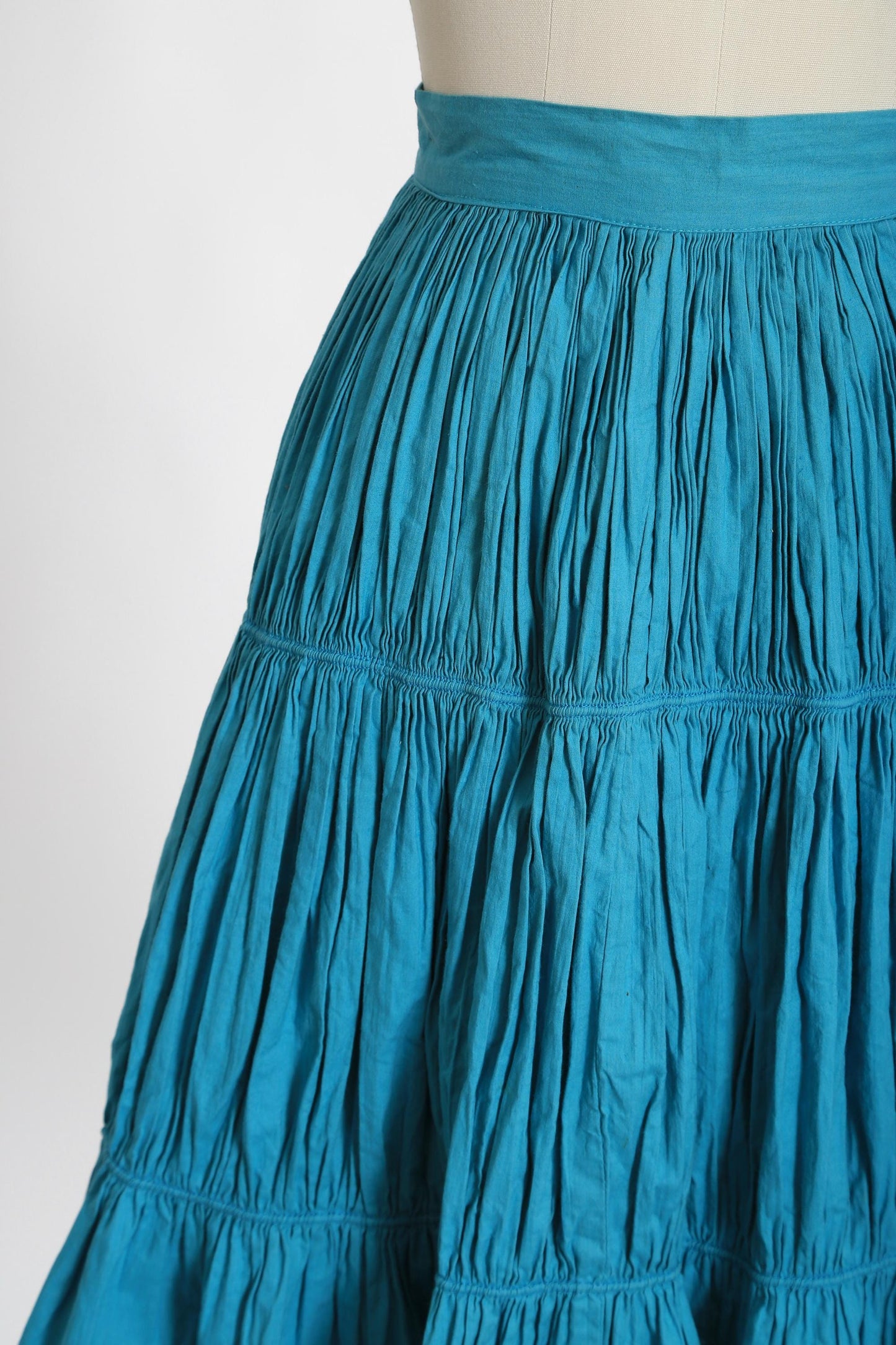 Vintage 50s blue cotton skirt