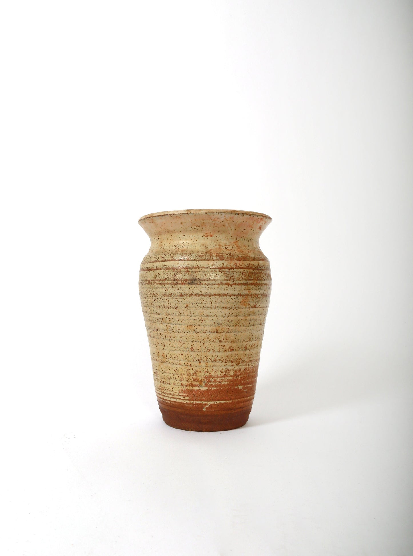Vintage hand thrown stoneware vase