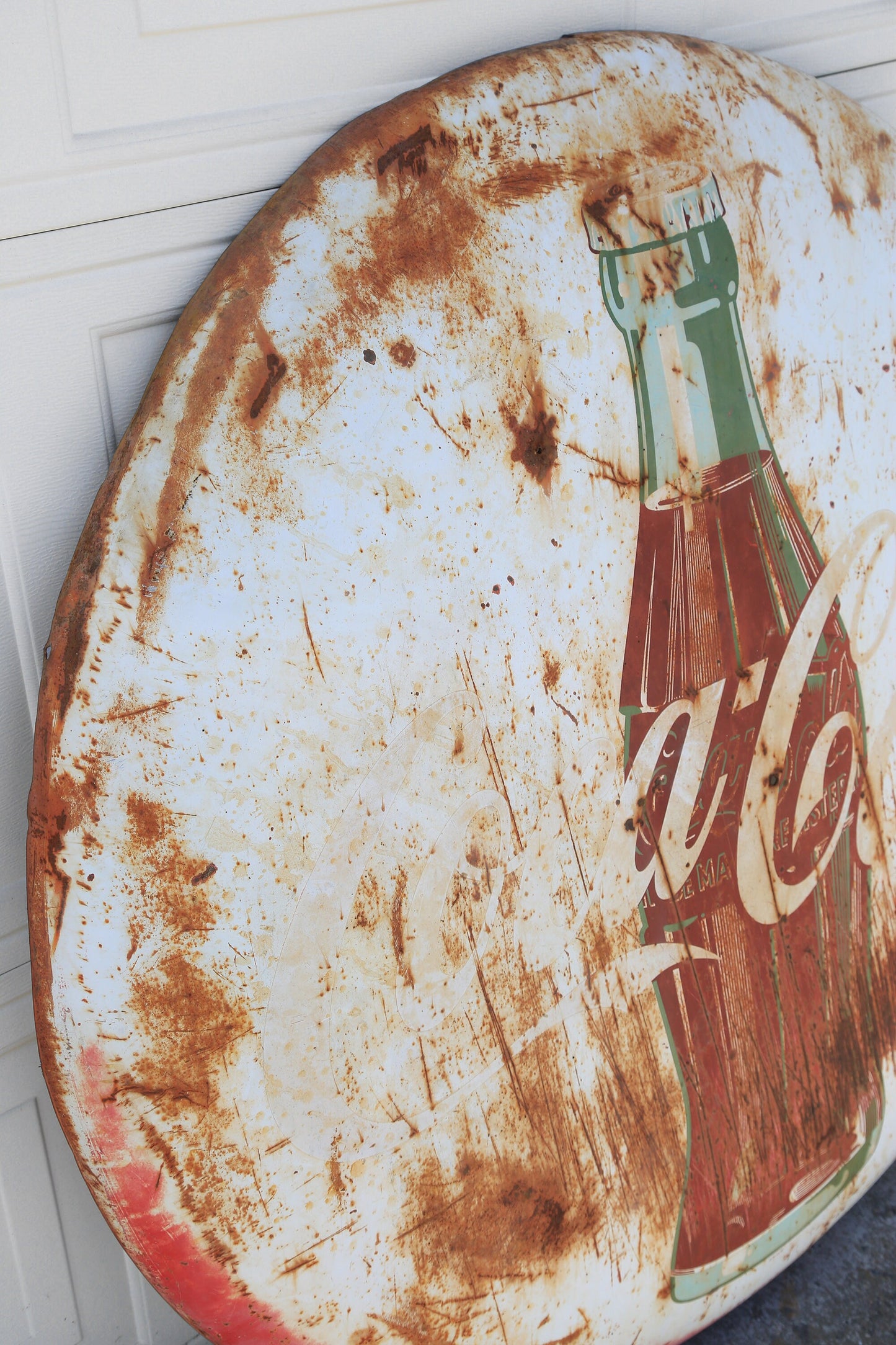 Vintage 1950s COCA COLA button sign
