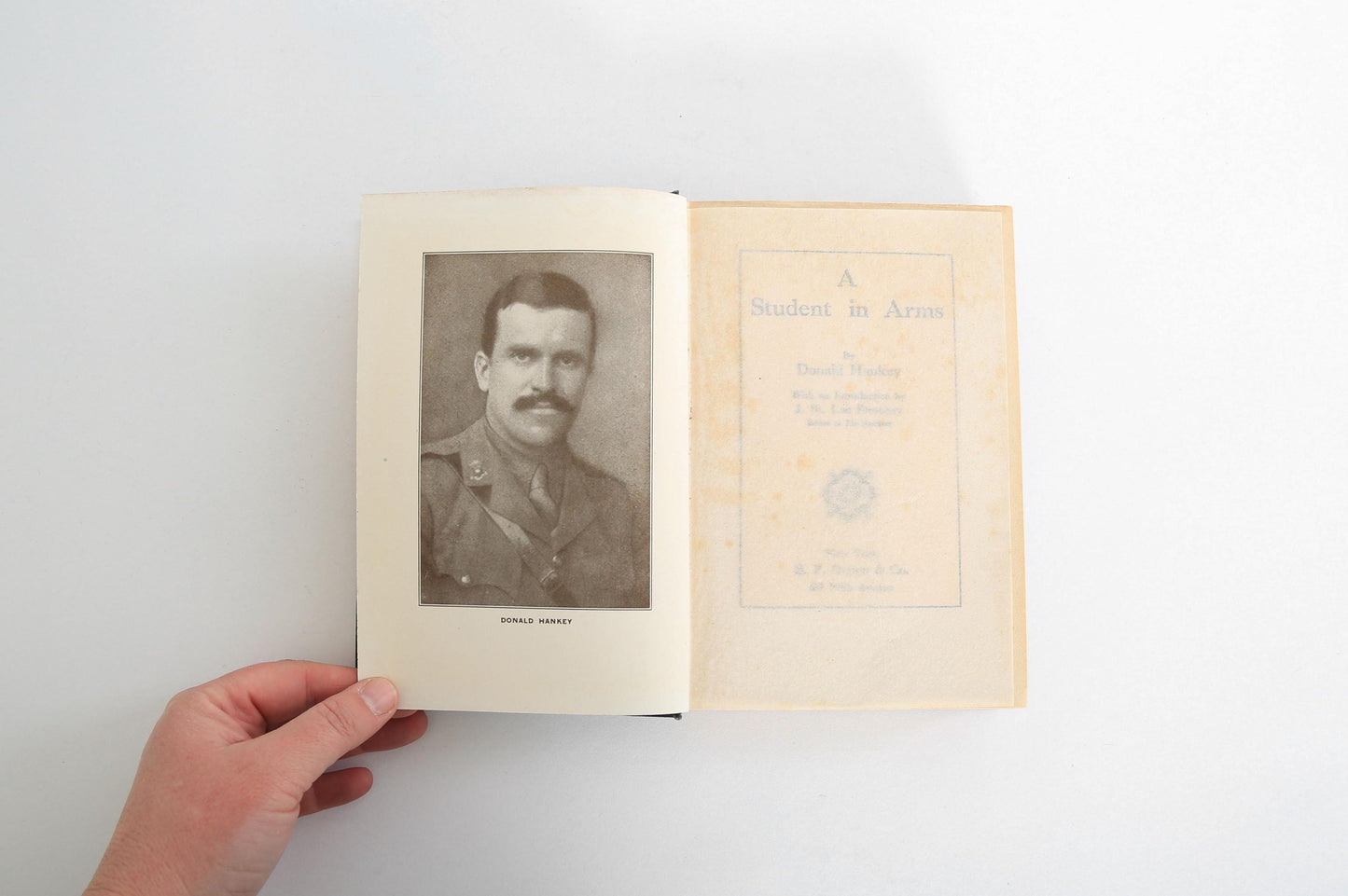 1917 A Student in Arms by Donald hankey book