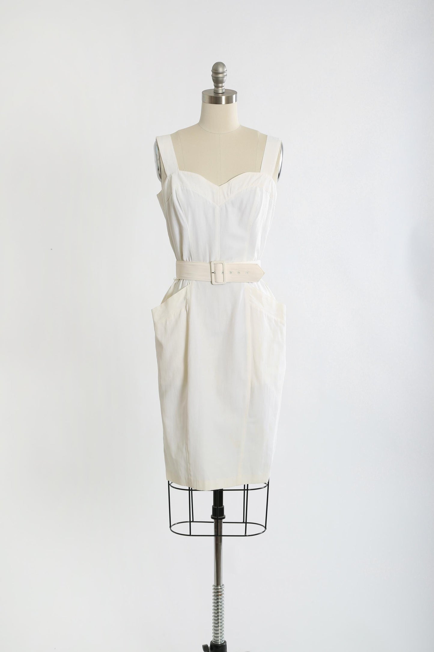 Vintage 80s white 3pc dress cropped bolero jacket | 1980s deadstock SOMA white dress pleated jacket