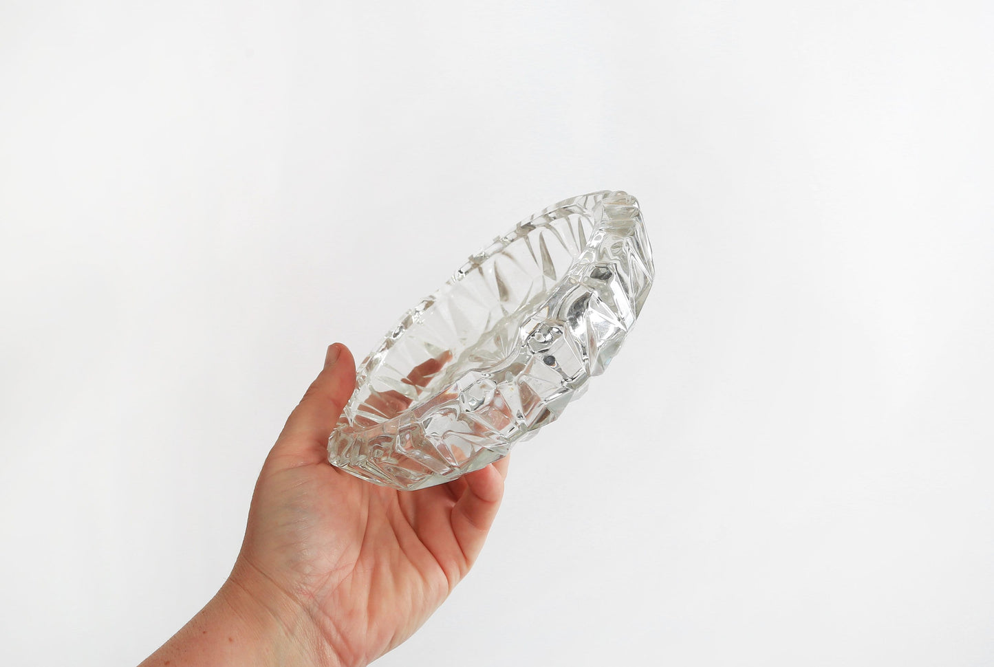 Vintage Noritake Hampton Hall clear glass Crystal Ashtray