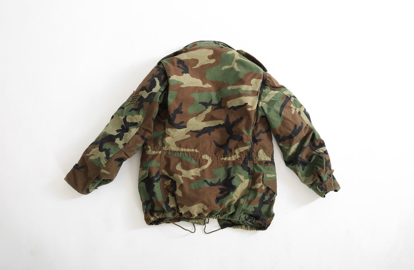 Vintage Military issue camo cold weather jacket | US Air force camo felid jacket