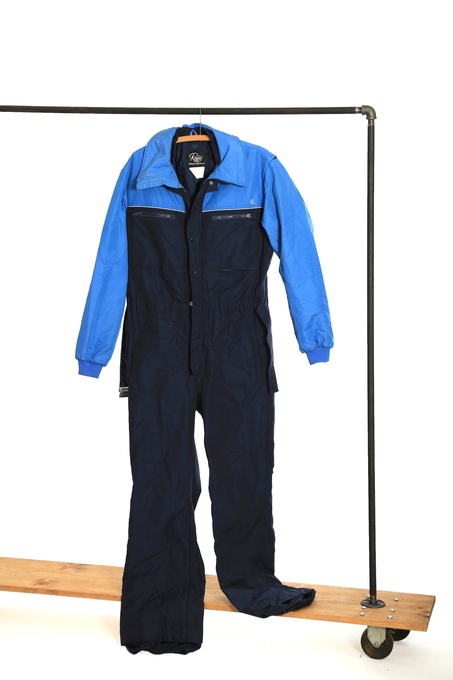 Roffe Ski snowsuit | Vintage 80s Mens blue Roffe ski snowboarding snowsuit coveralls