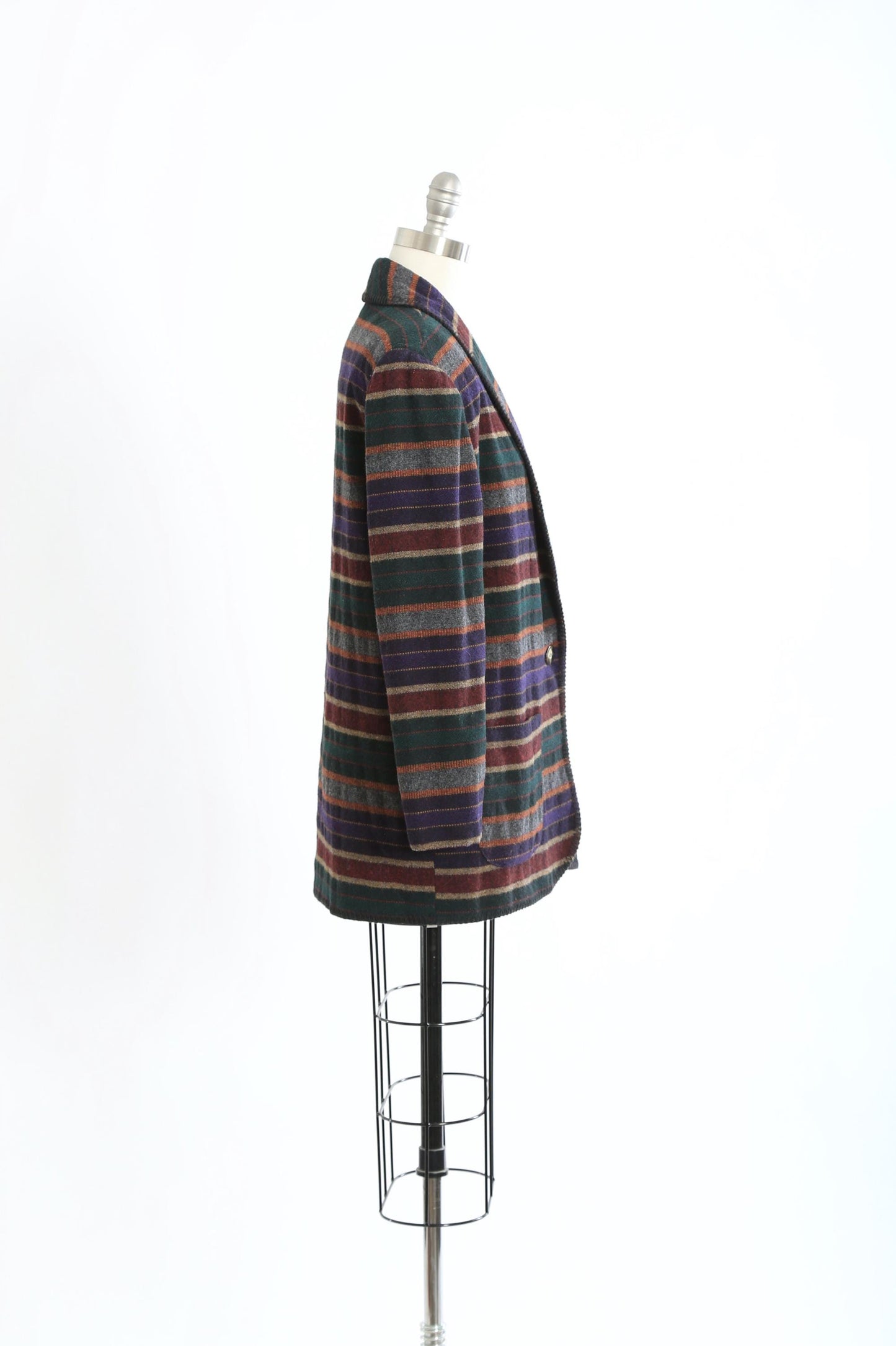 Vintage 90s Striped southwestern wool blend blazer