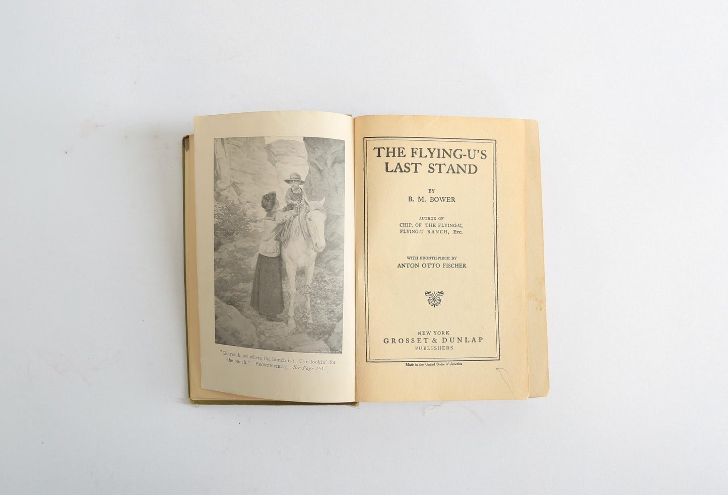 1915 the flying U's Last stand B.M. Bower book