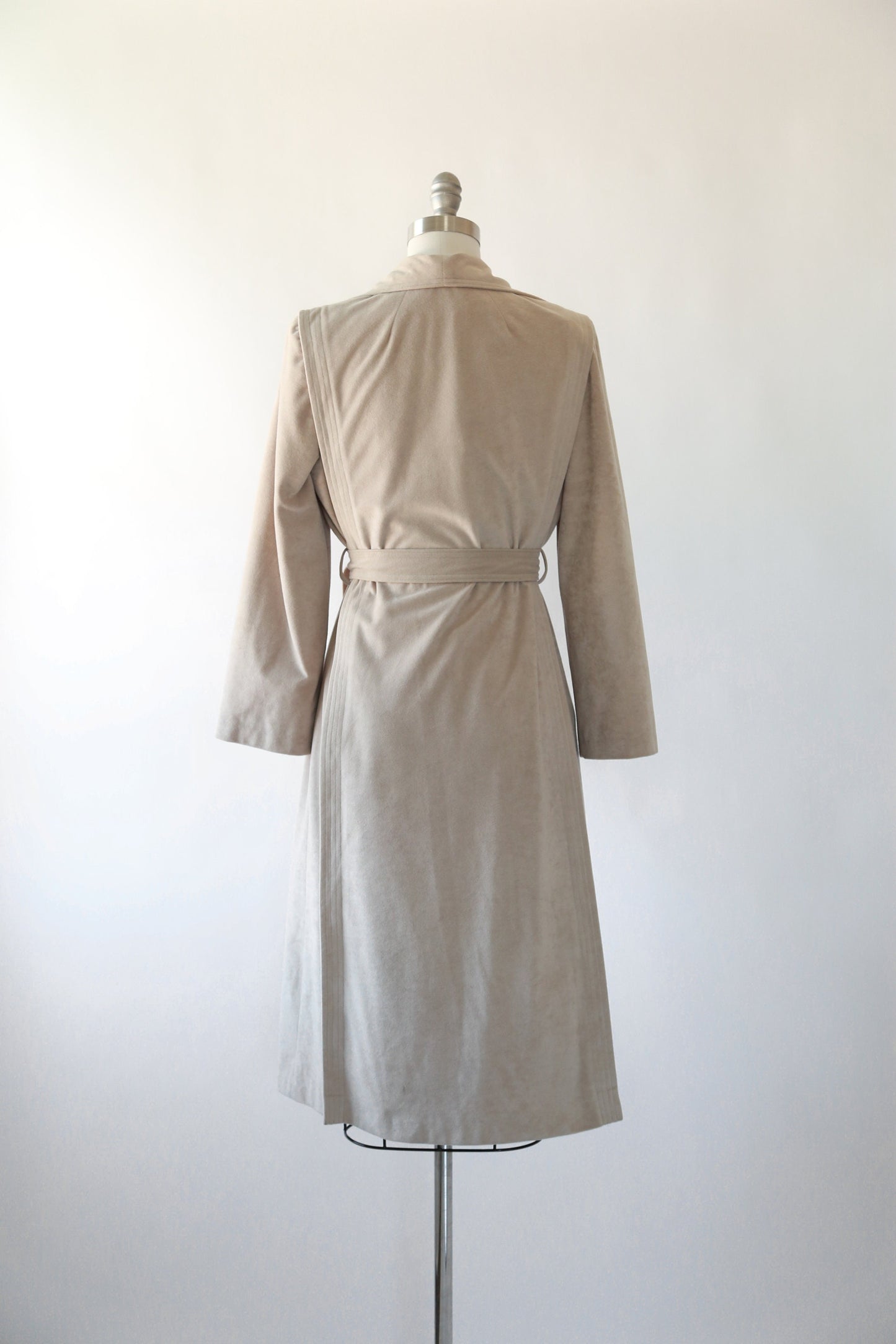 Skin Gear II coat | Vintage 70s Non leather suede trench coat