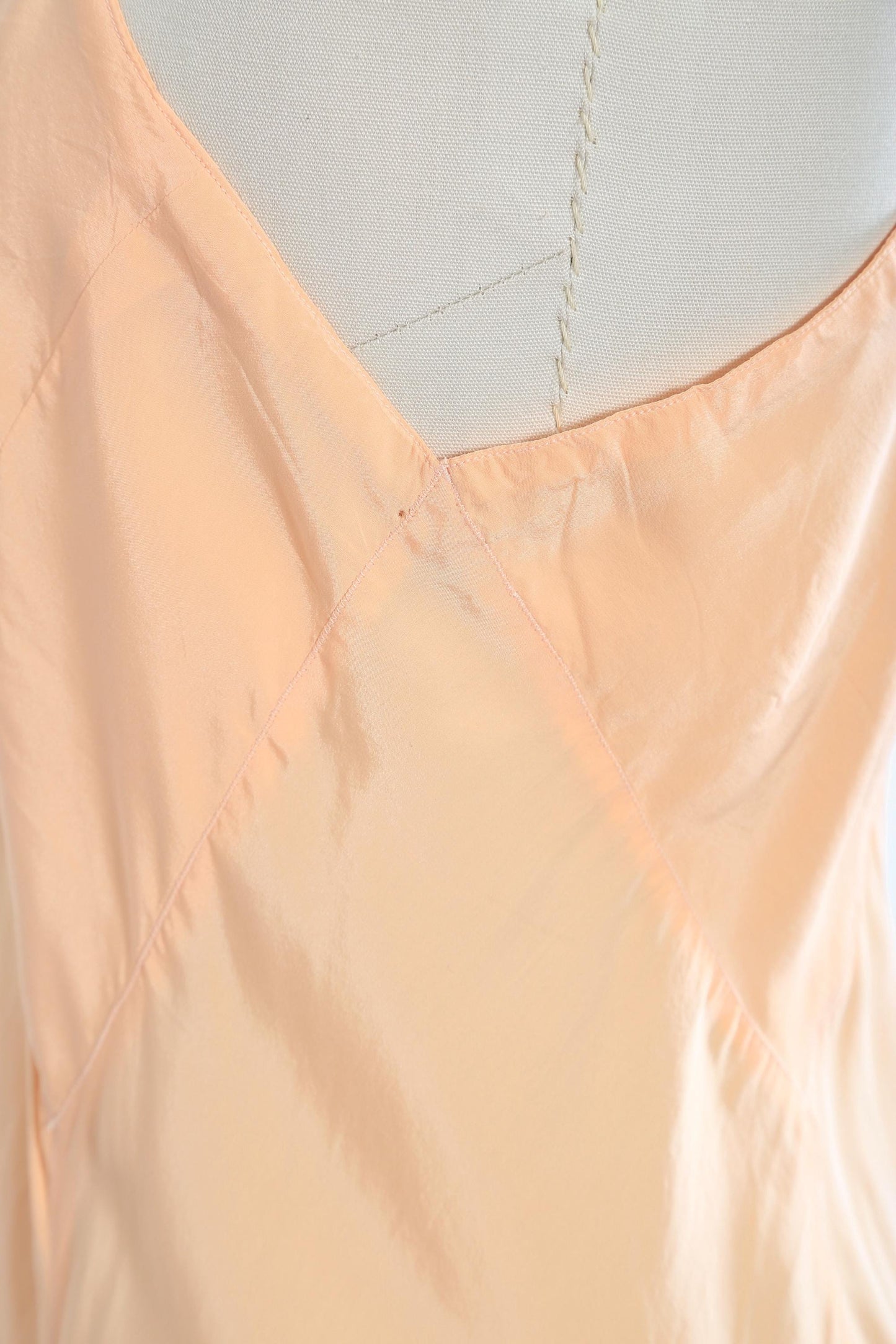 40s pink Pure Silk slip dress
