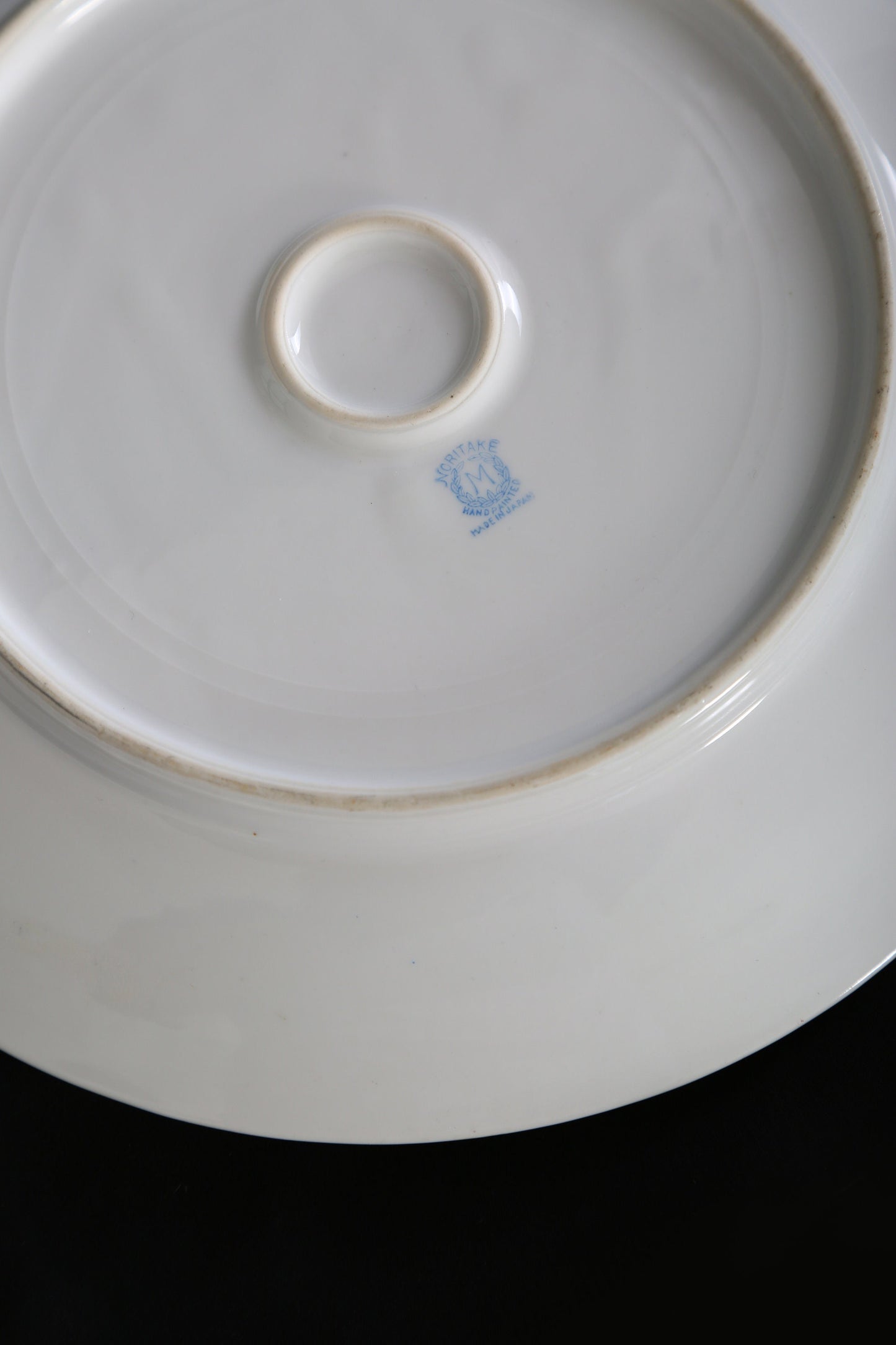 Vintage Noritake gold gilded hand painted porcelain plate platter