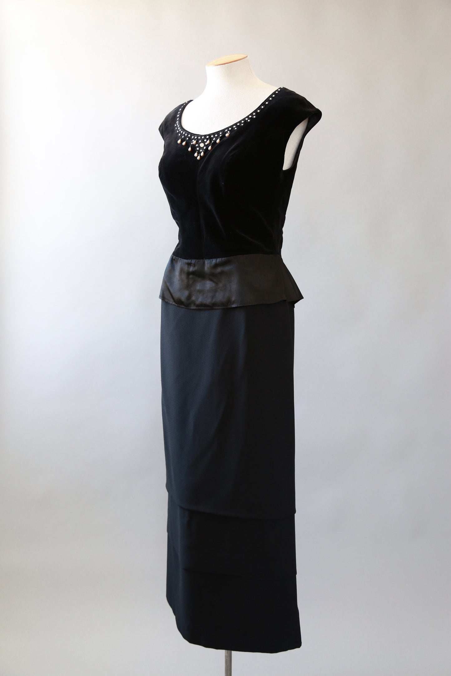 60s Lorrie Deb pencil skirt skirt | Vintage 1960s high waist tiered maxi skirt