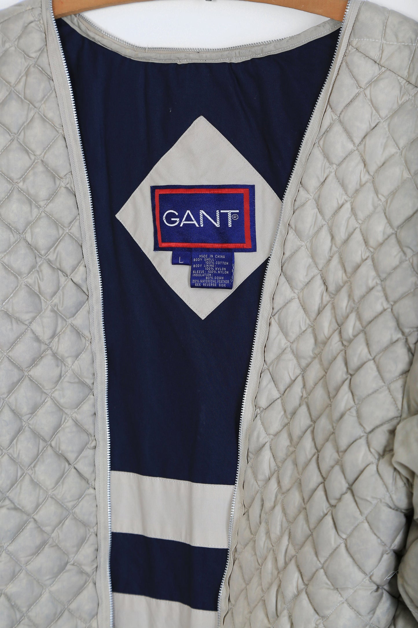 Quilted down filled liner jacket