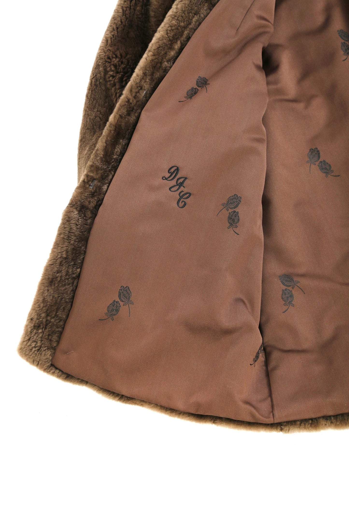 60s Plush mouton lamb fur Coat | Vintage 1960s Mouton Stroller Swing Opera coat