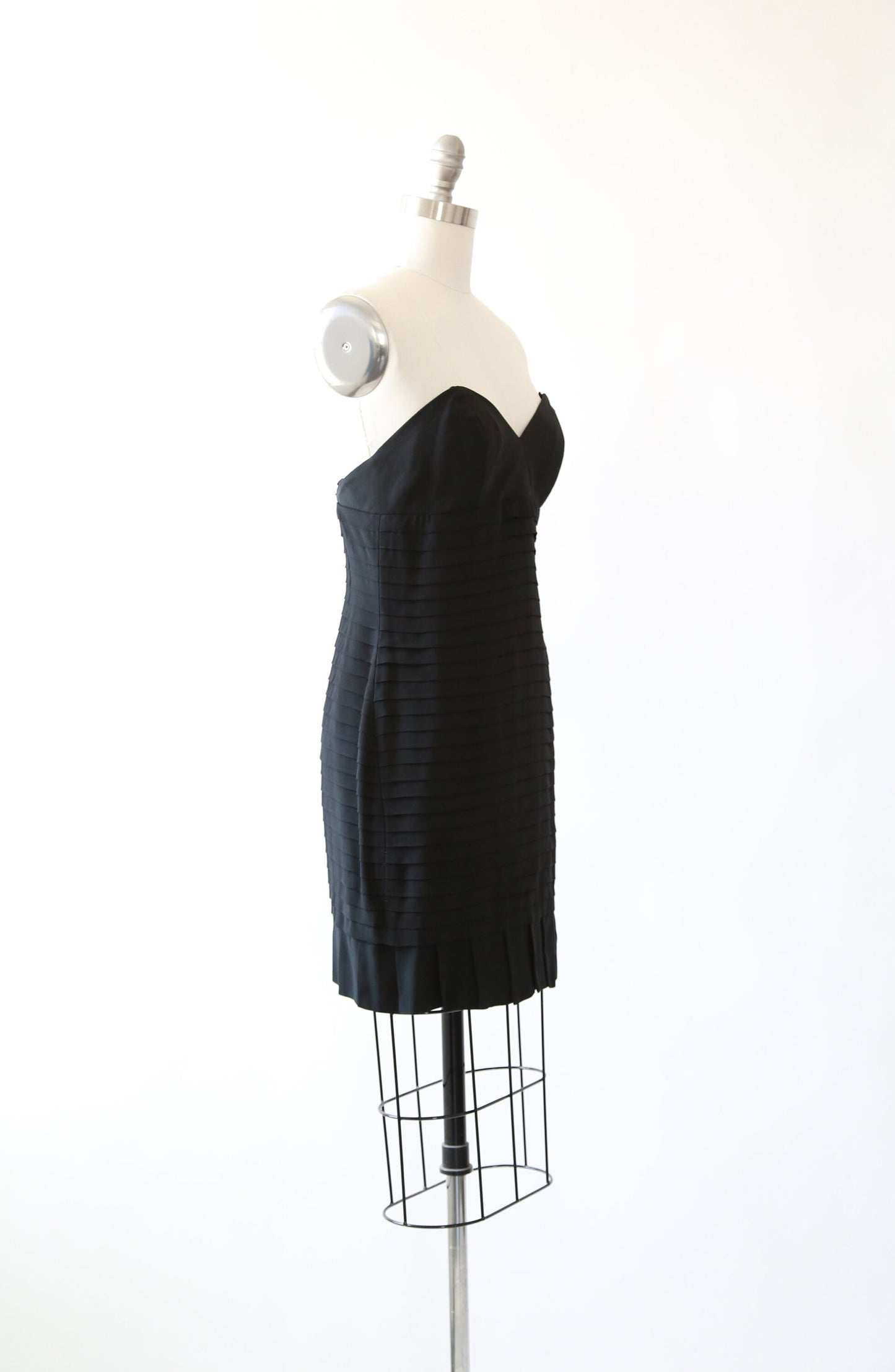 Nicole Miller mini dress | Vintage Nicole Miller deadstock pleated party dress