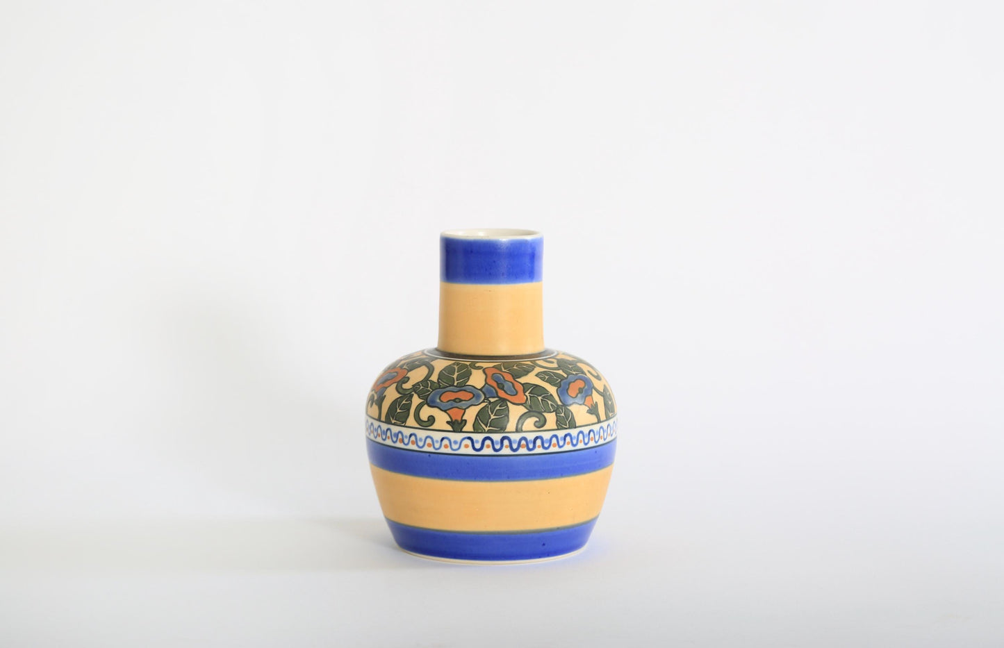 Vintage Japanese floral vase