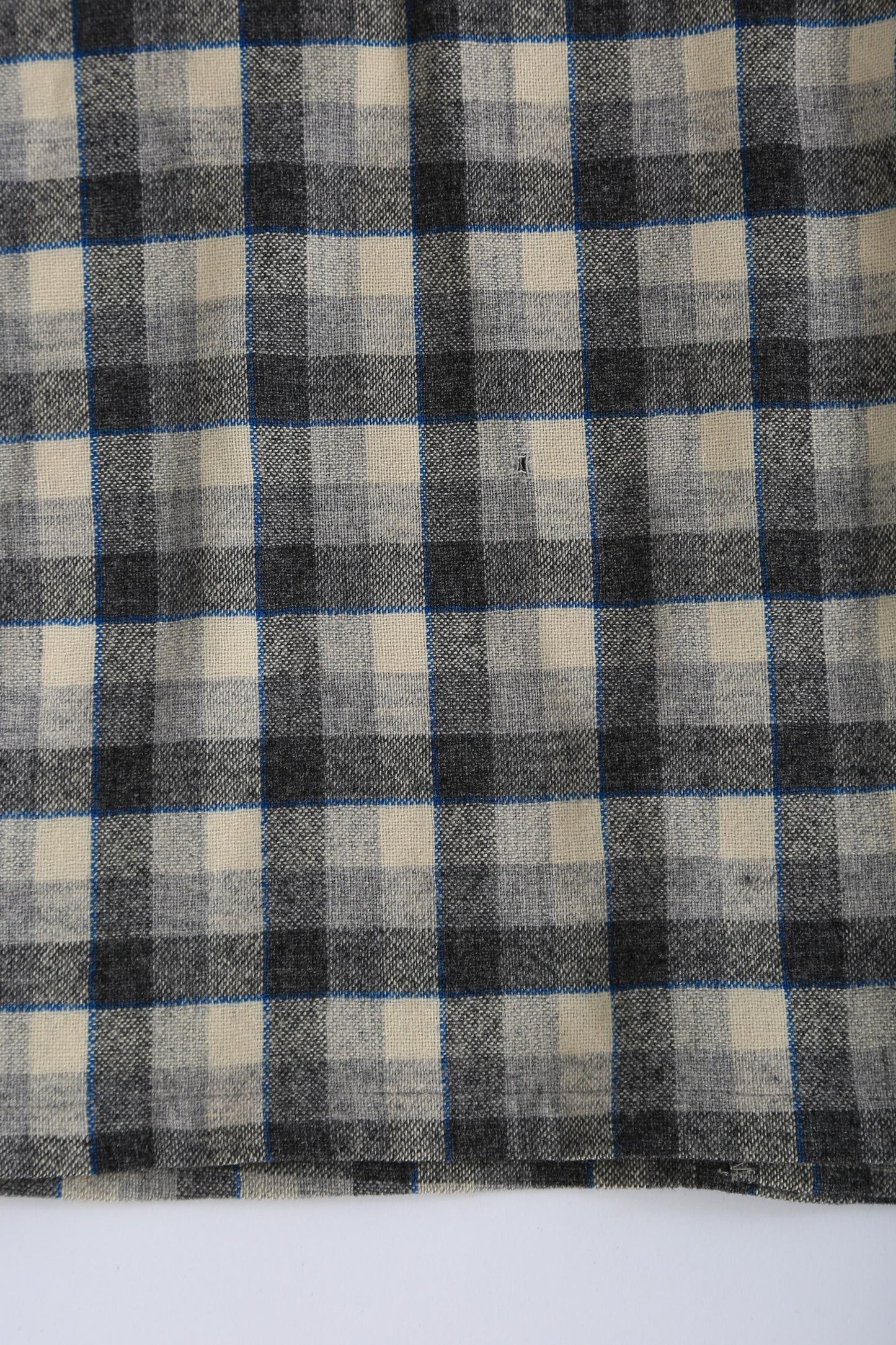 50s Pendleton | Vintage 1950s plaid gray + blue Pendleton Wool Shirt