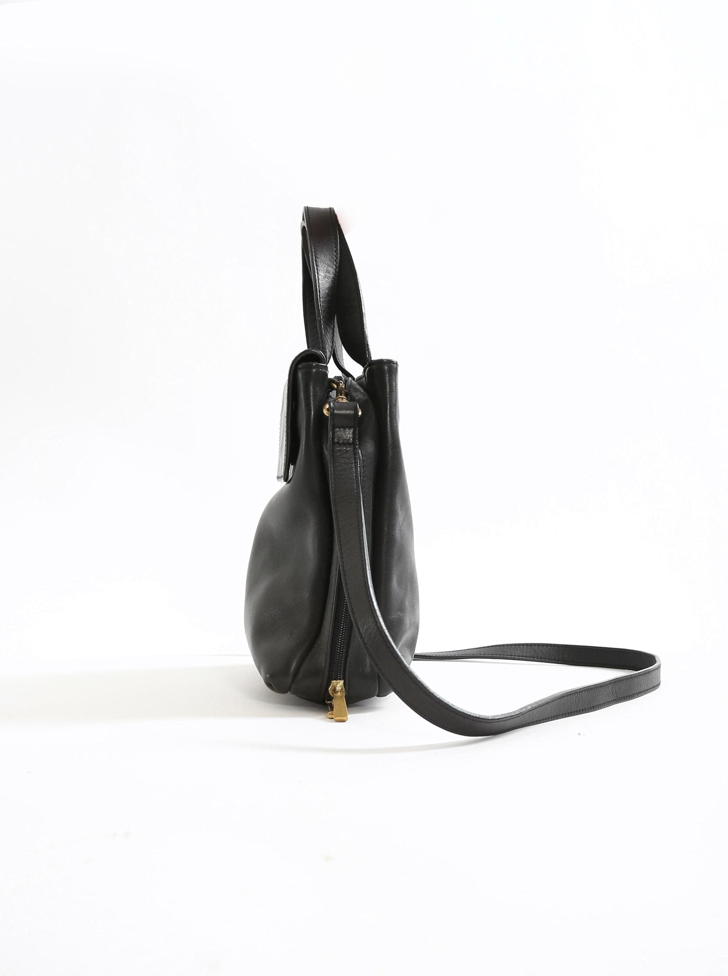 Vintage 90s Liz Claiborne Black leather purse crossbody