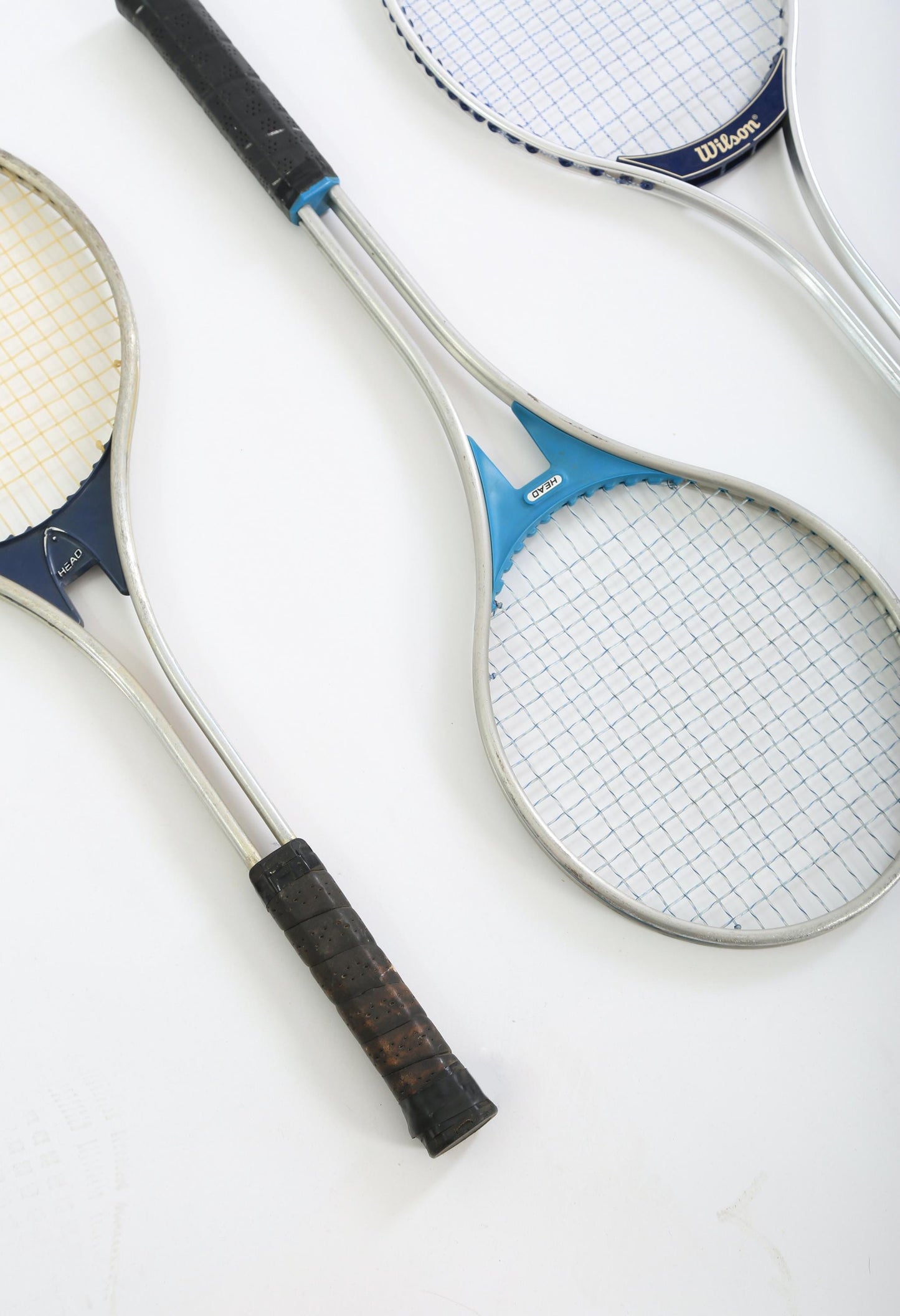 Vintage Tennis Rackets wall art gallery wall