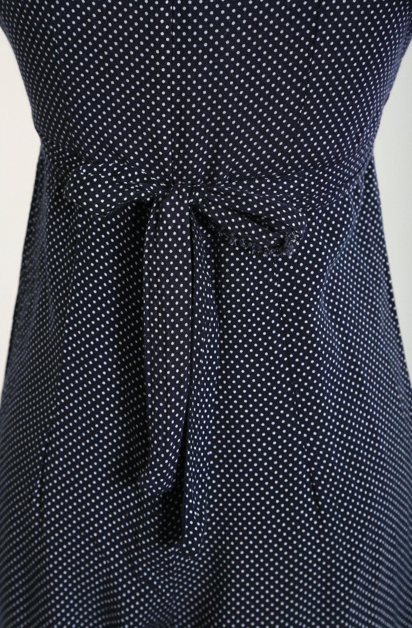 90s Navy blue polka dot rayon jumpsuit