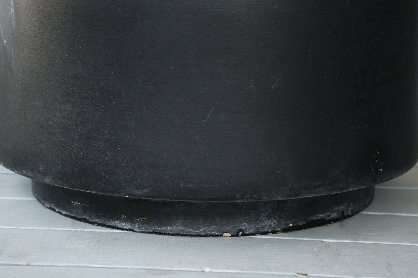 Gainey C-24 Matte Black planter | Vintage Large black Gainey Ceramic La Verne CALIF Planter