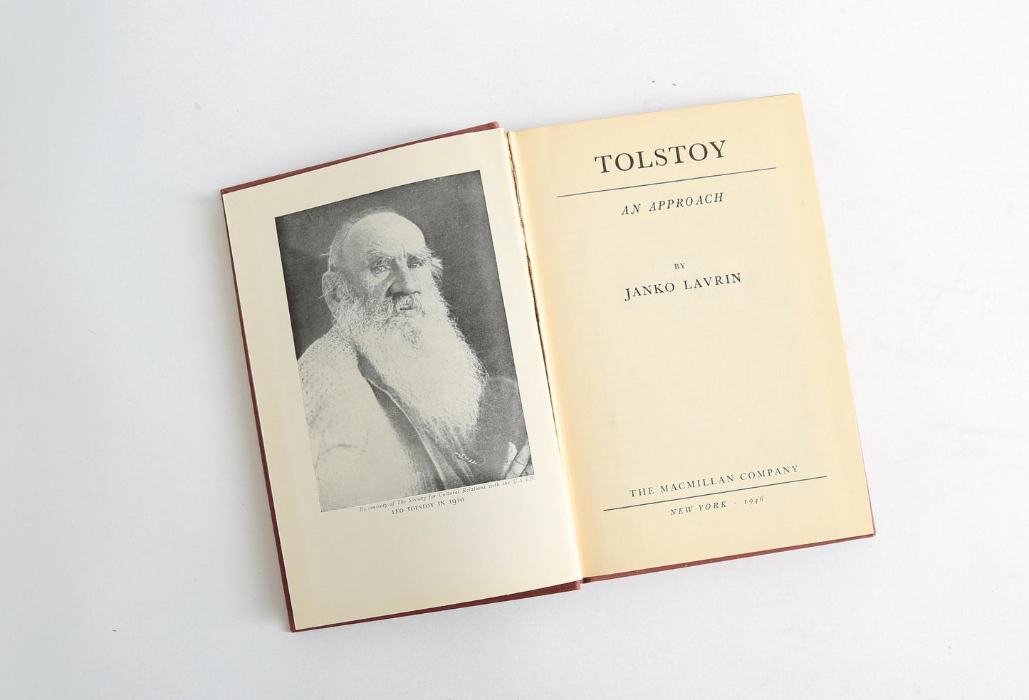 1946 Tolstoy an approach by Janko Lavrin book