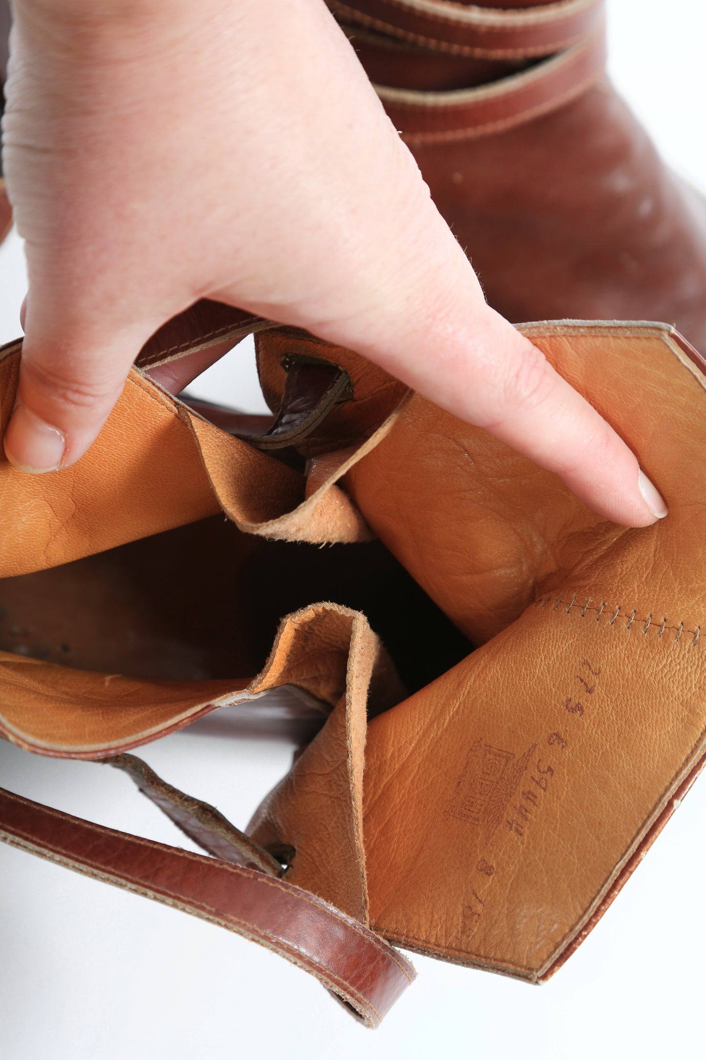 Vintage Men's Jodhpur brown leather boots