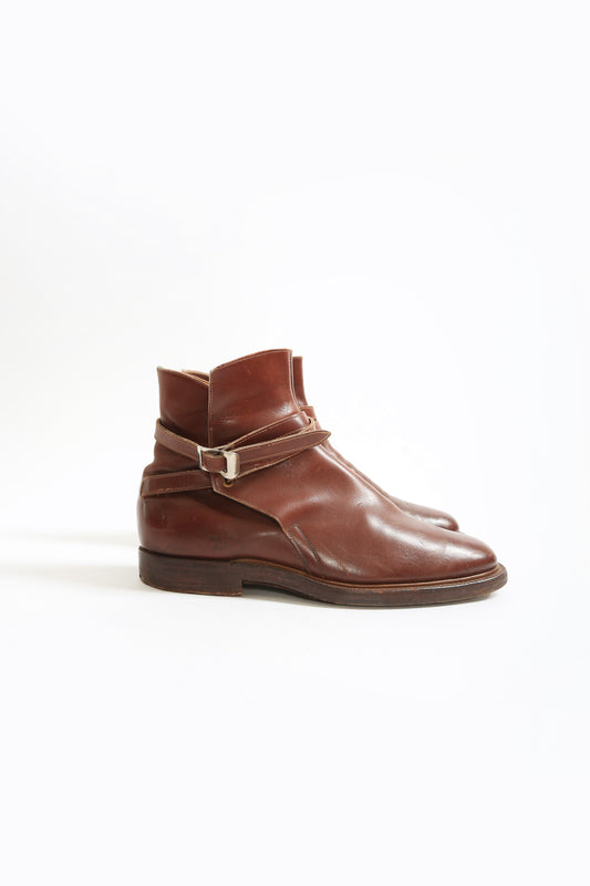 Vintage Men's Jodhpur brown leather boots