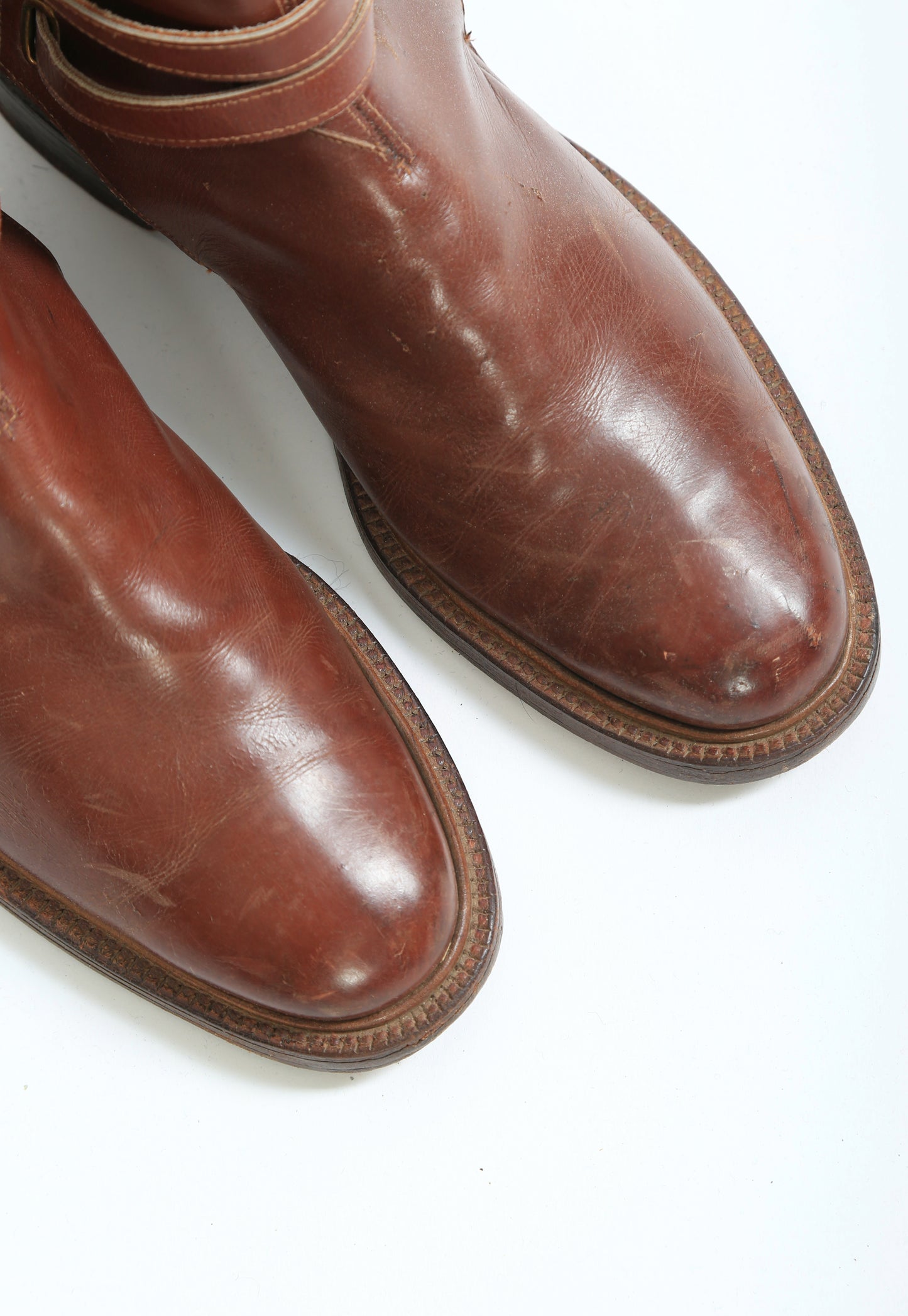 Vintage Men's Jodhpur brown leather boots