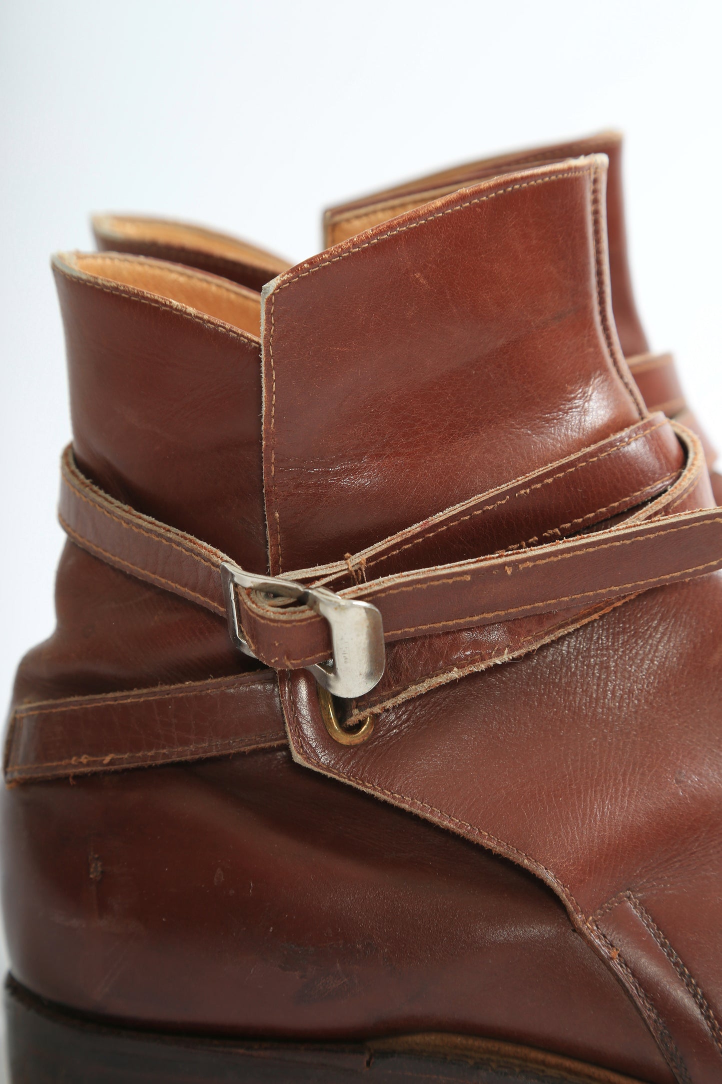 Vintage Men's Jodhpur brown leather boots