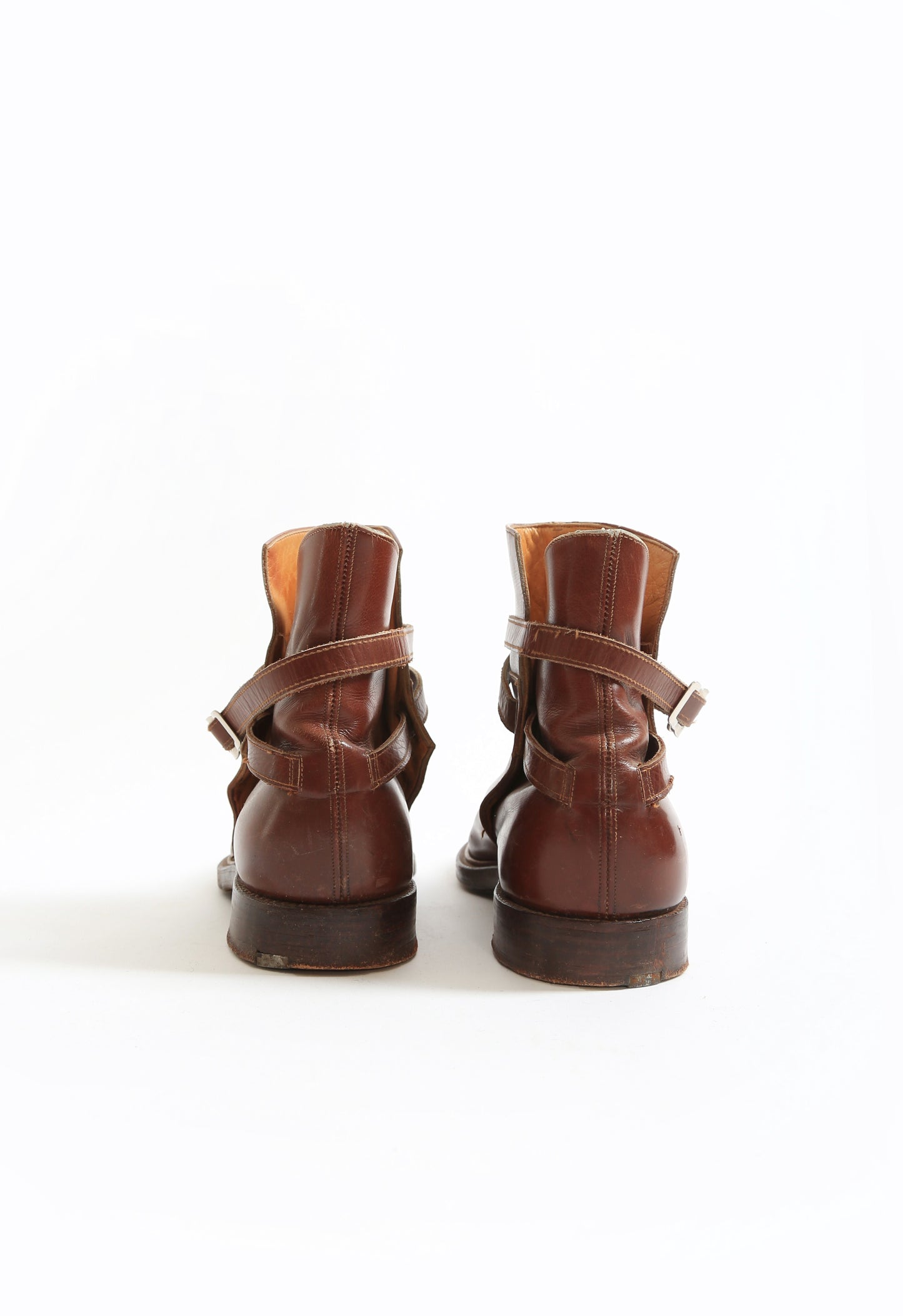 Vintage Men's Jodhpur brown leather boots
