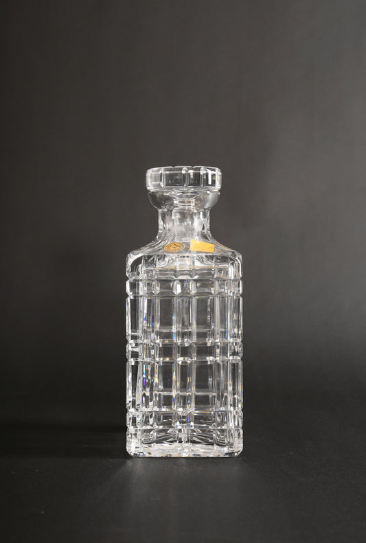 Vintage Bruseni Samovar Square cut crystal Decanter