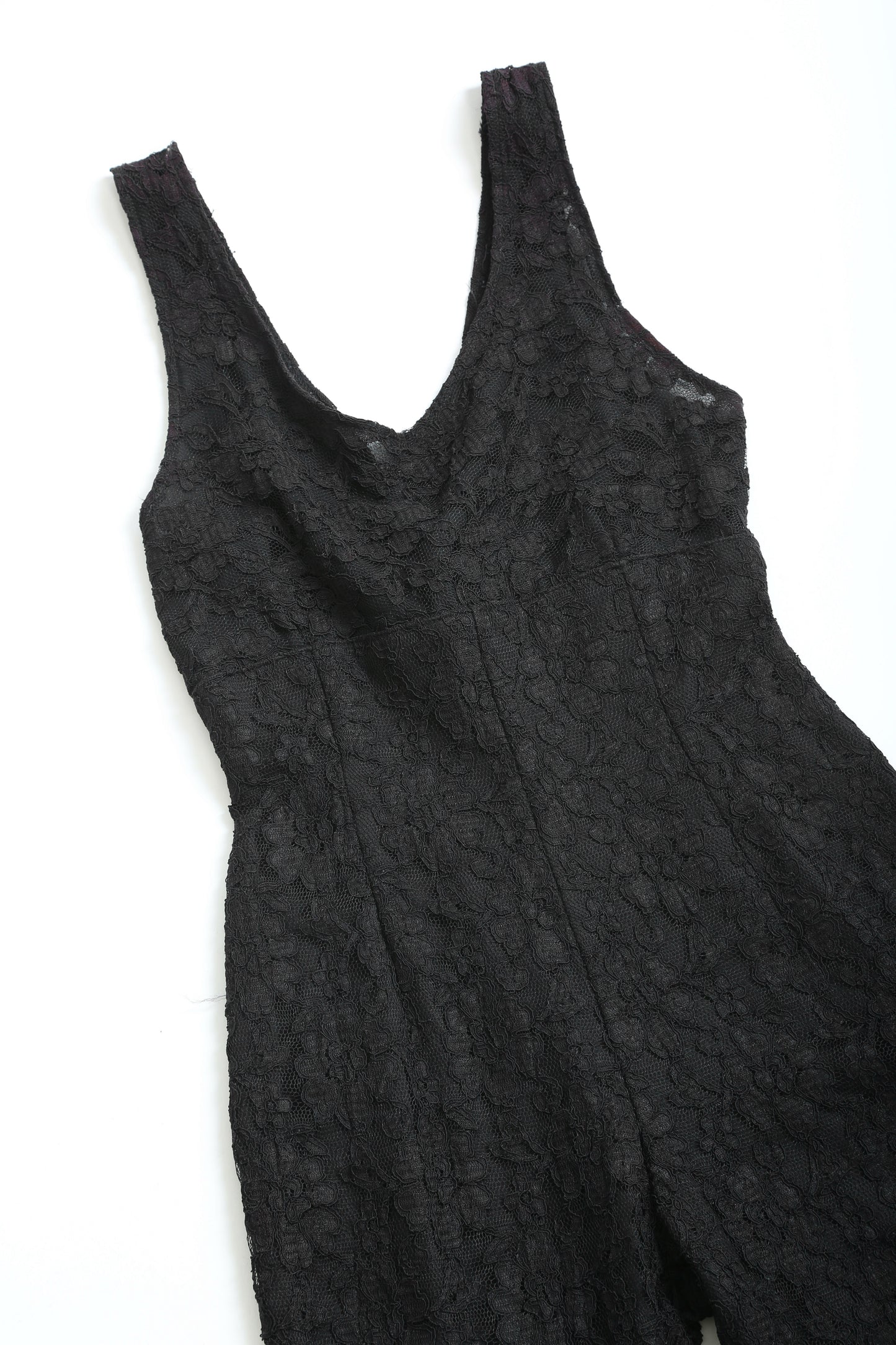 80s Black lace Jumpsuit