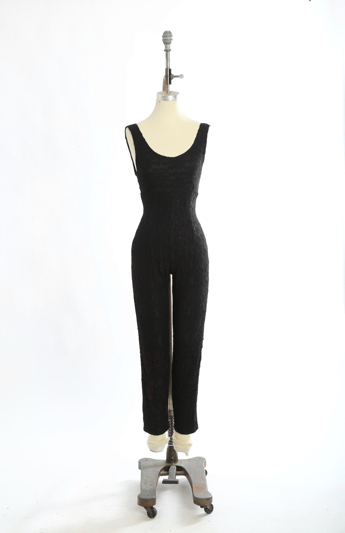 80s Black lace Jumpsuit