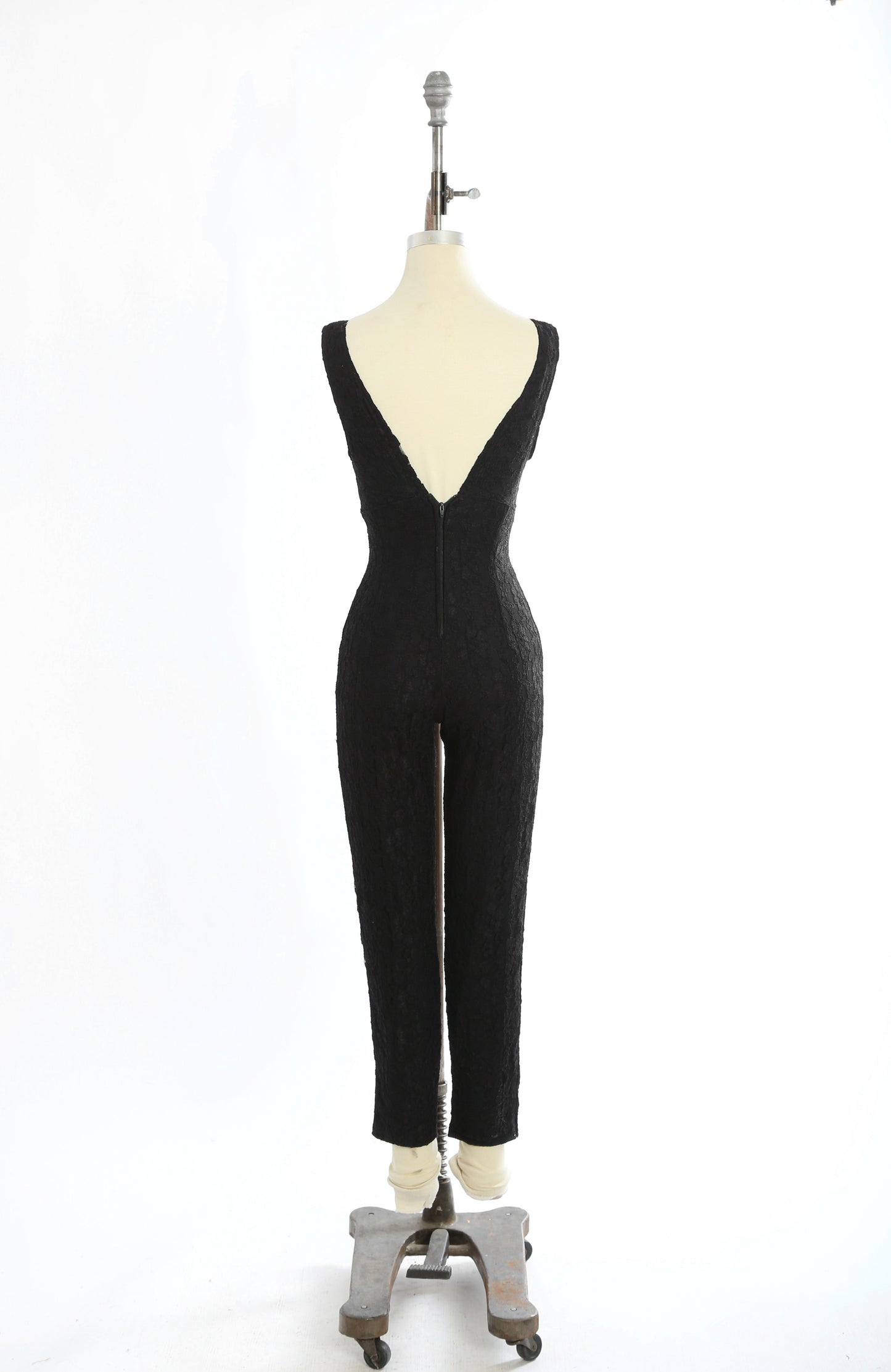 80s Black lace Jumpsuit