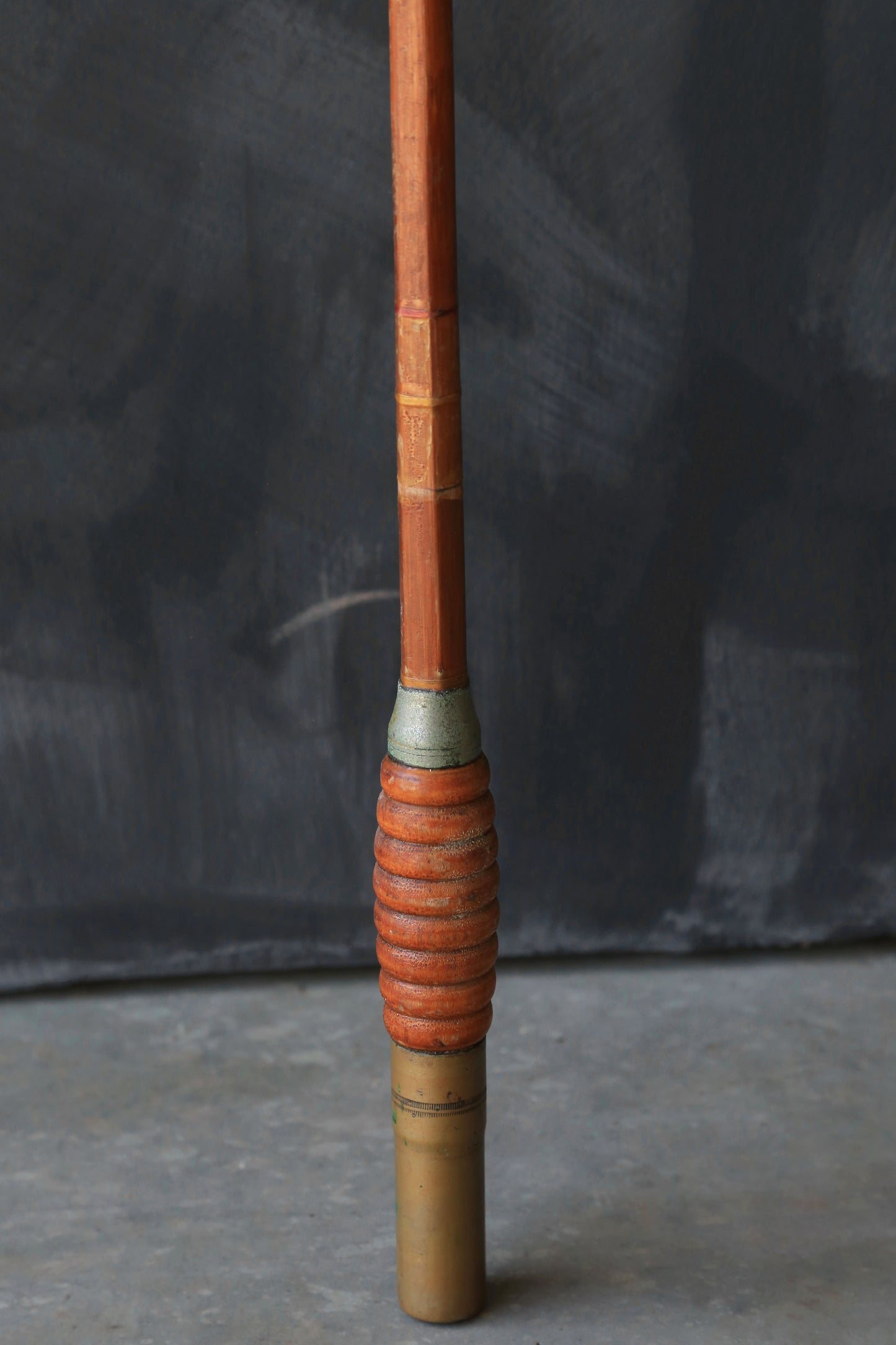 Antique 1900s Bamboo + wood fishing rod