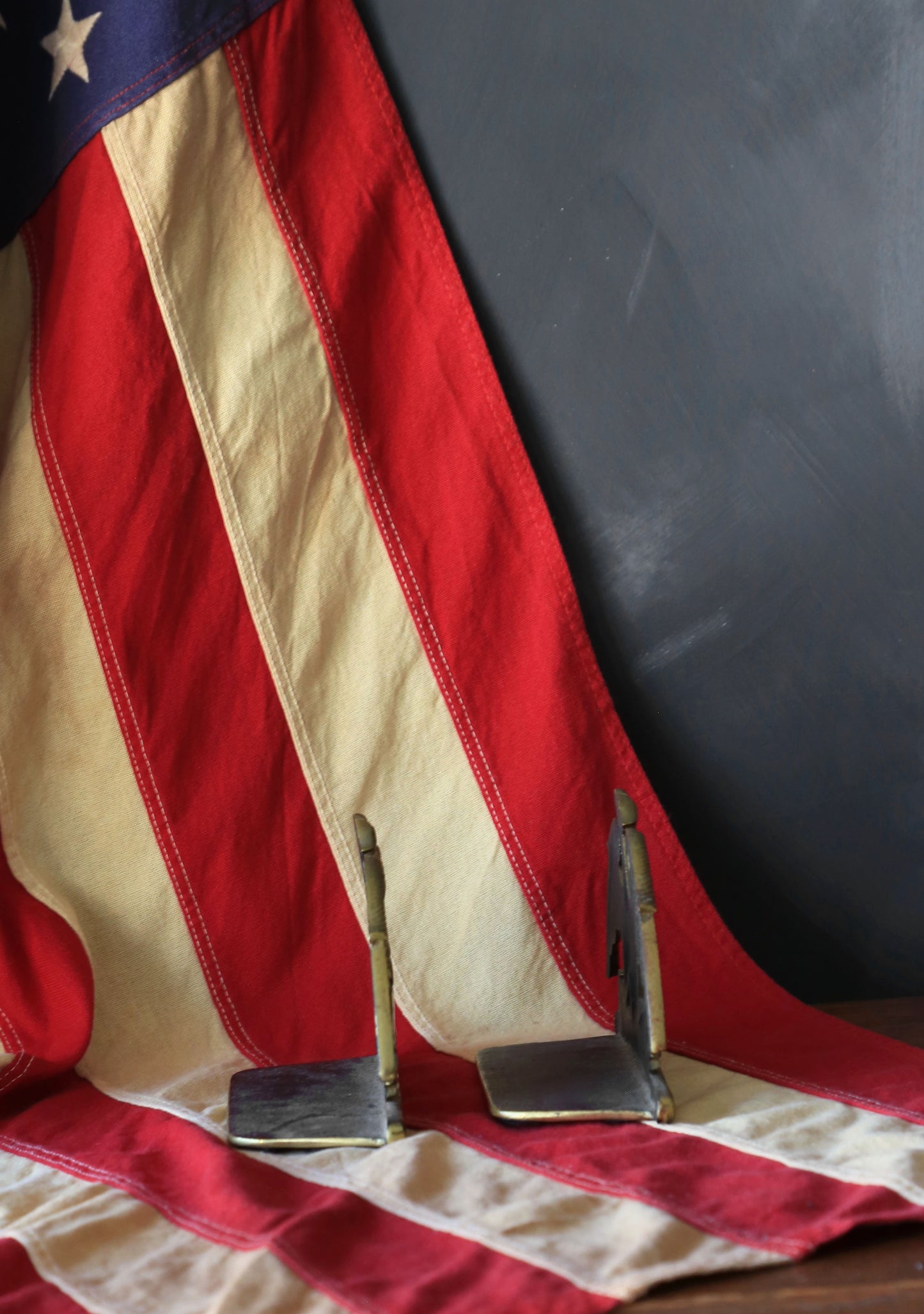 Vintage 1950s Metal Crafters Spread Eagle brass bookends