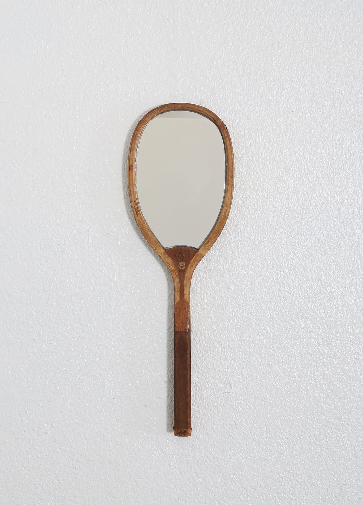 Antique 1900s "The Park" by Wright & Ditson Mirror Tennis Racket wall art gallery wall