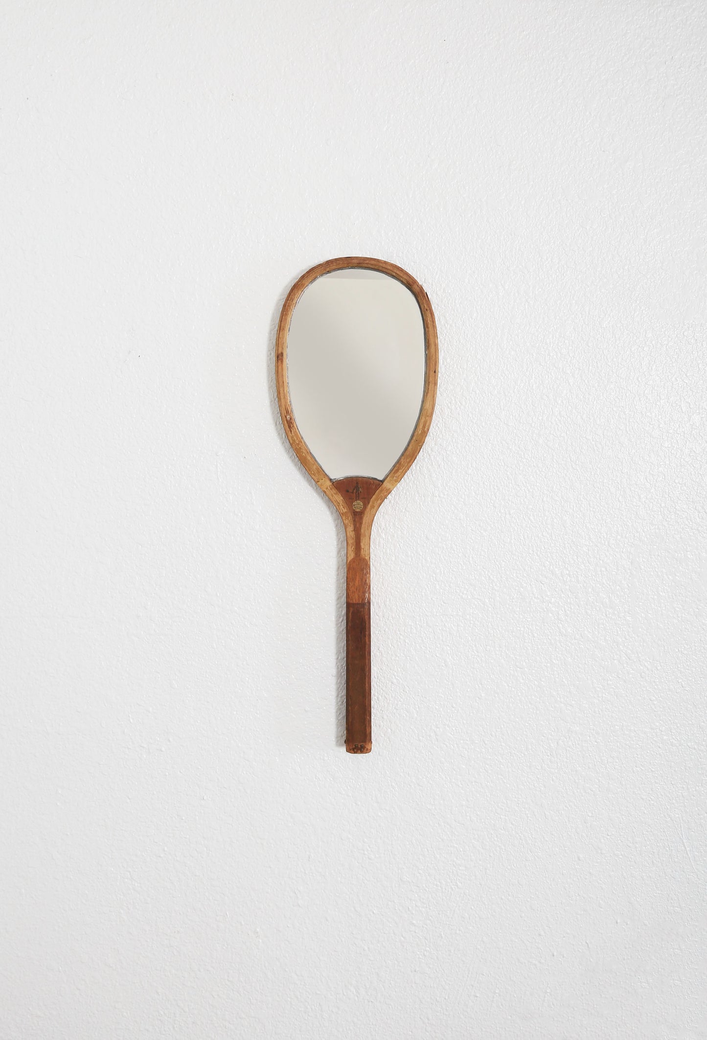 Antique 1900s "The Park" by Wright & Ditson Mirror Tennis Racket wall art gallery wall
