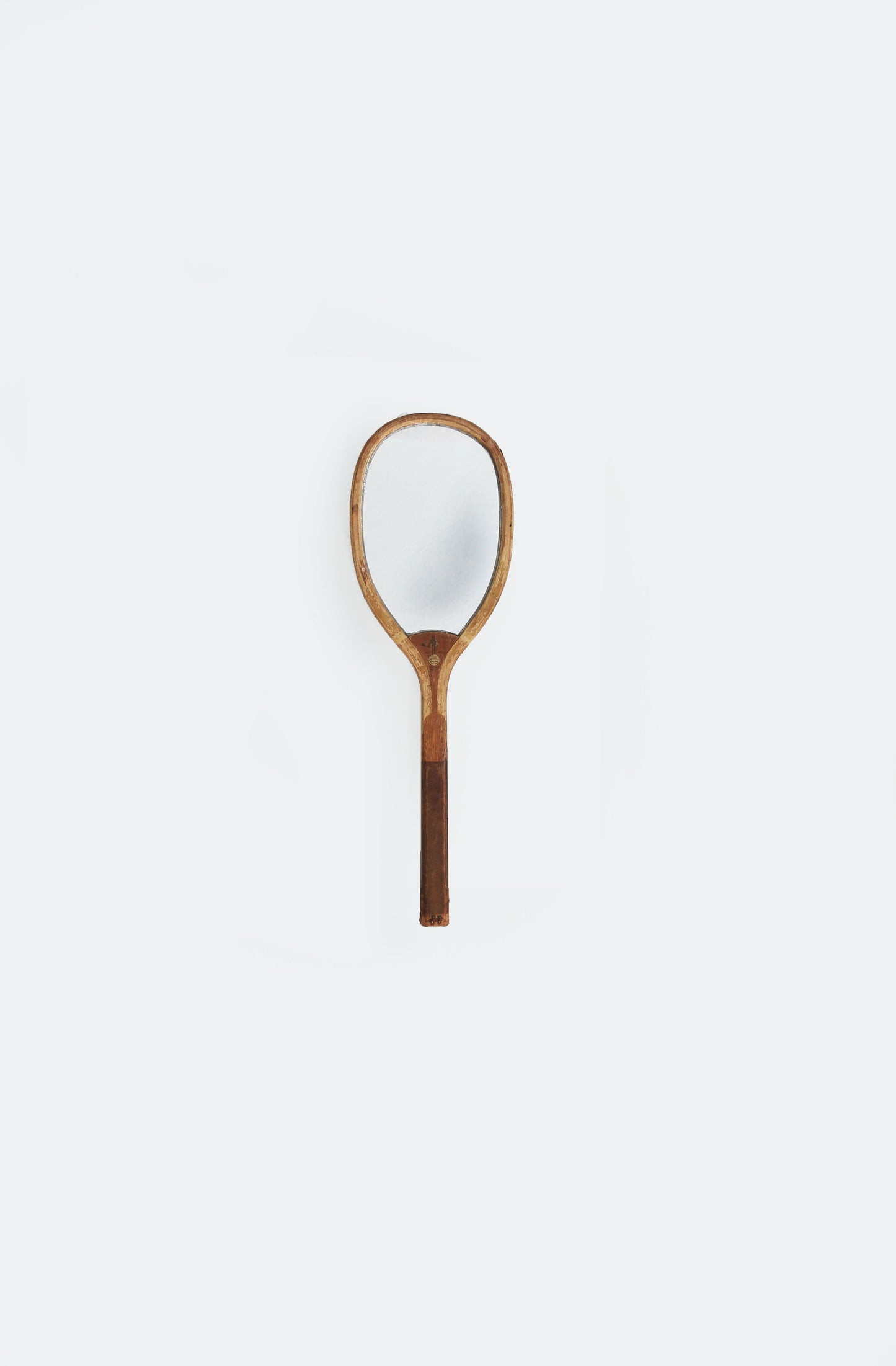 Antique 1900s "The Park" by Wright & Ditson Mirror Tennis Racket wall art gallery wall