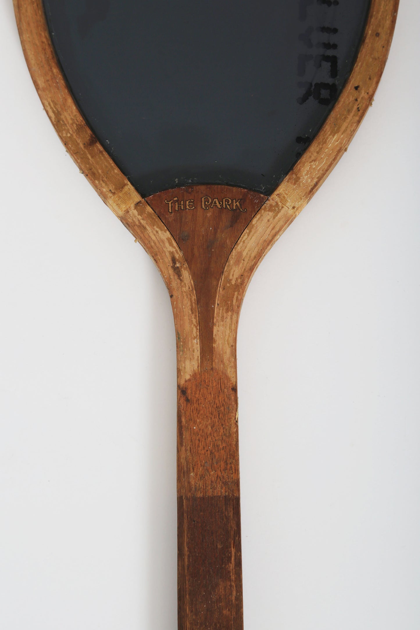 Antique 1900s "The Park" by Wright & Ditson Mirror Tennis Racket wall art gallery wall