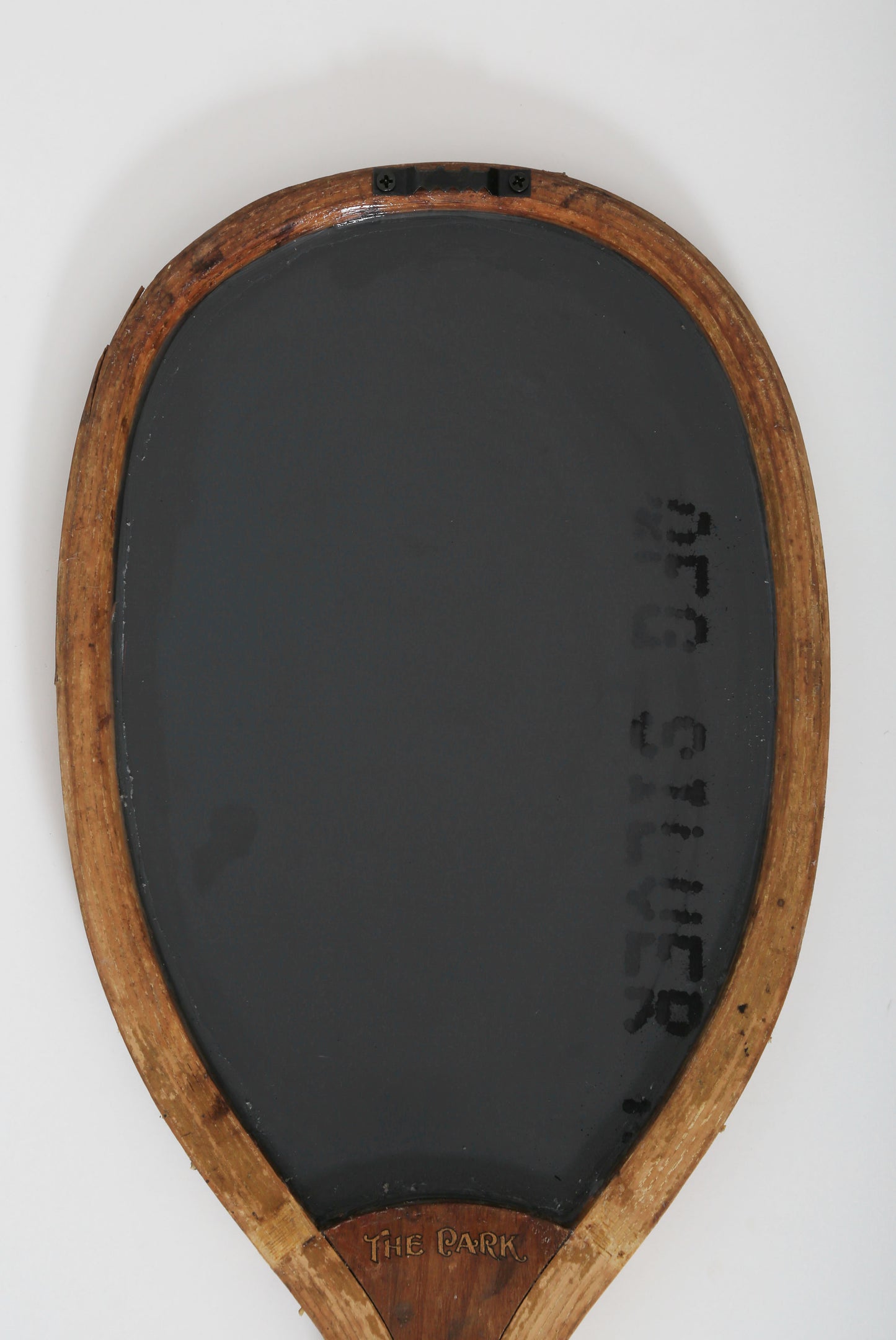 Antique 1900s "The Park" by Wright & Ditson Mirror Tennis Racket wall art gallery wall