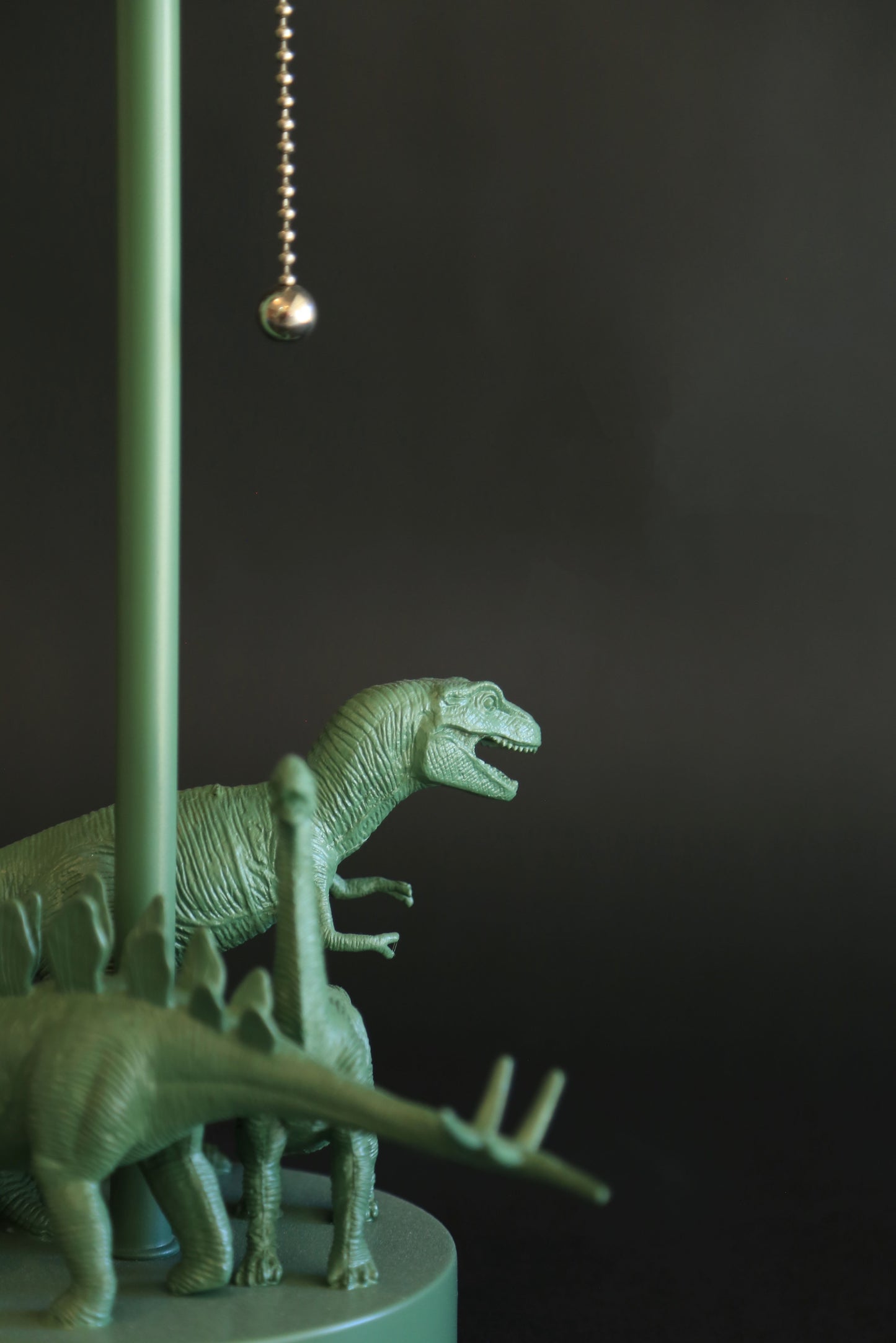 Upcycled Dinosaur lamp