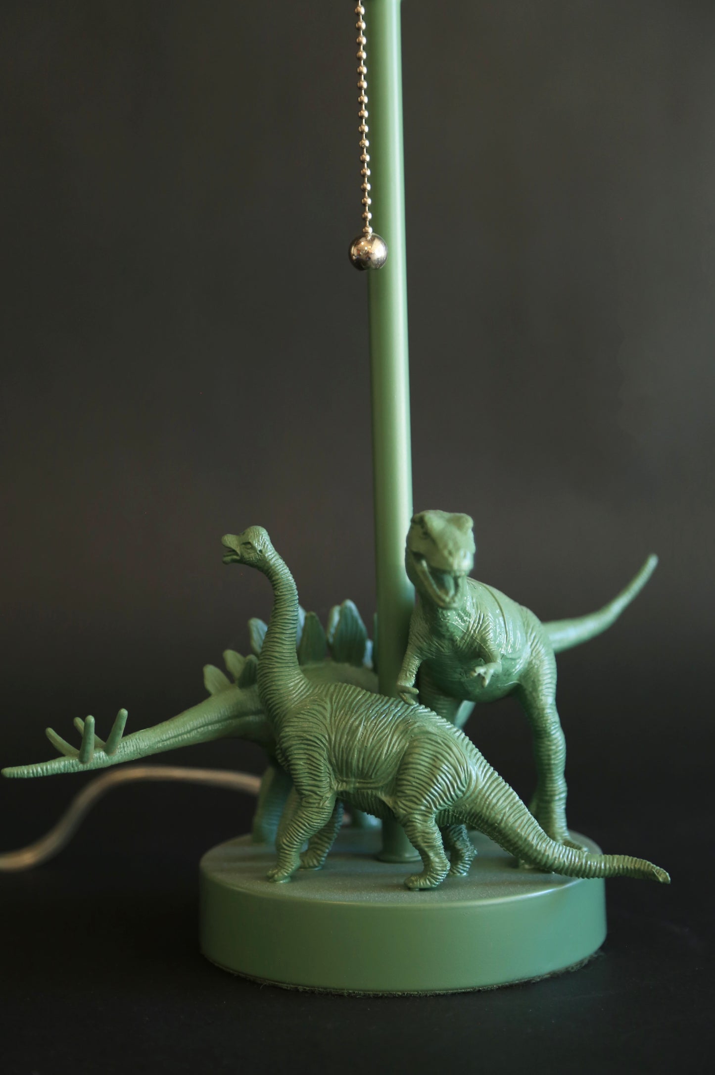 Upcycled Dinosaur lamp