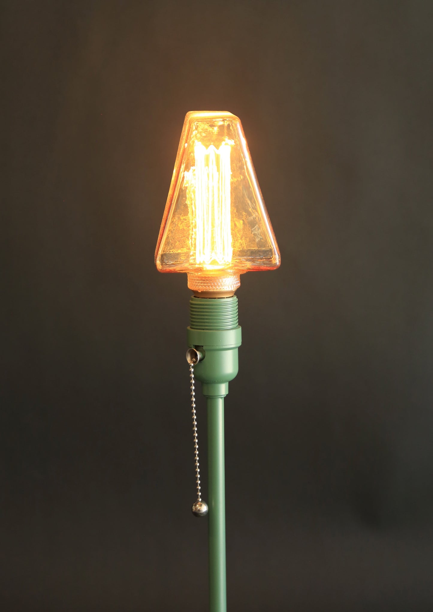 Upcycled Dinosaur lamp